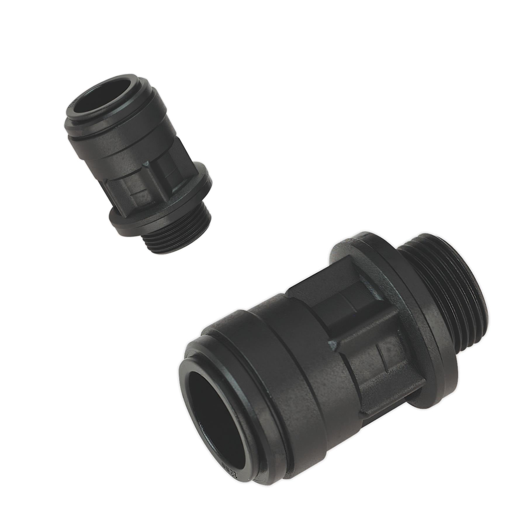 Sealey Straight Adaptor 22mm 3/4"BSP Pack of 2 (Speedfit-PM012216E)