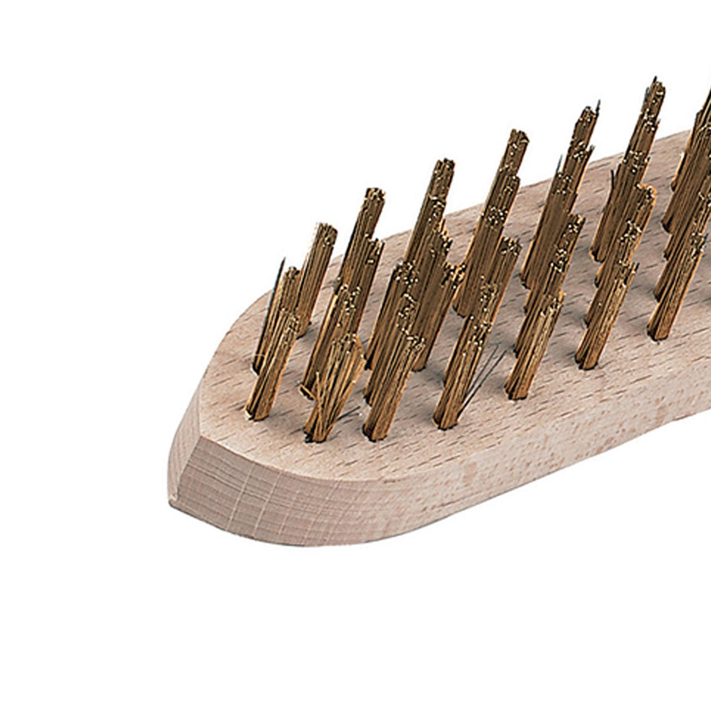 Brassed Wire Brush 4 Row Removing Rust Scale Surface Preparation Cleaning Garage