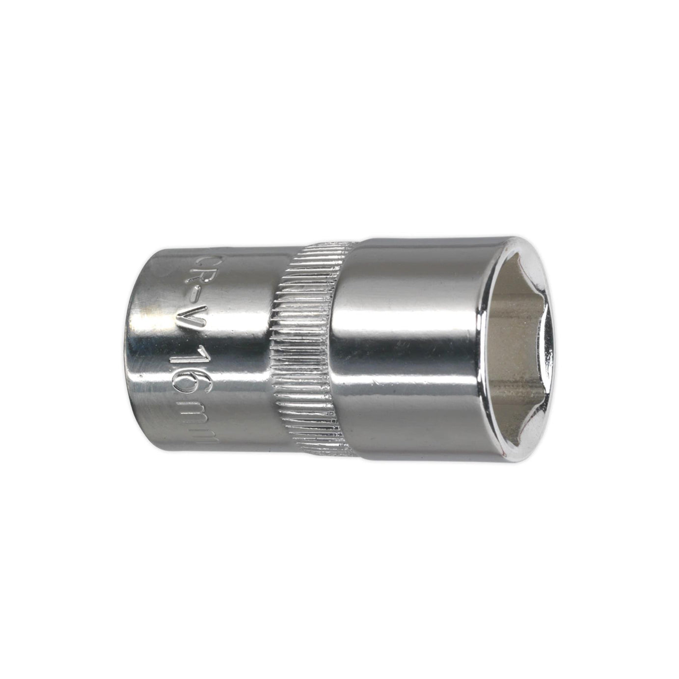 Sealey WallDrive Socket 16mm 1/2"Sq Drive Fully Polished