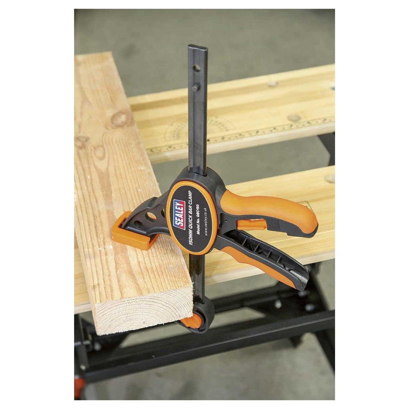 Sealey Quick Bar Clamp 150mm - 2pc Set