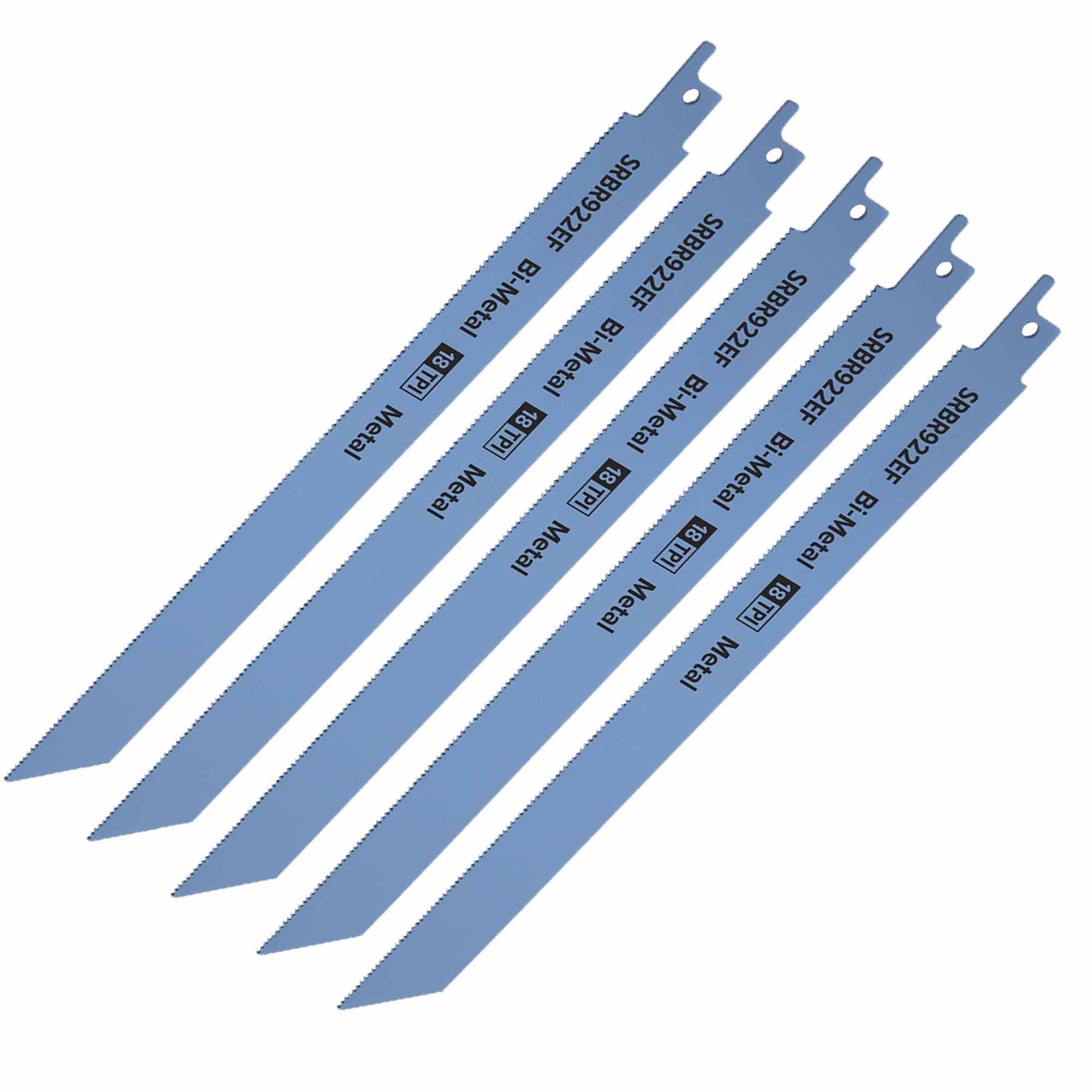 Sealey Reciprocating Saw Blade Metal 230mm 18tpi - Pack of 5