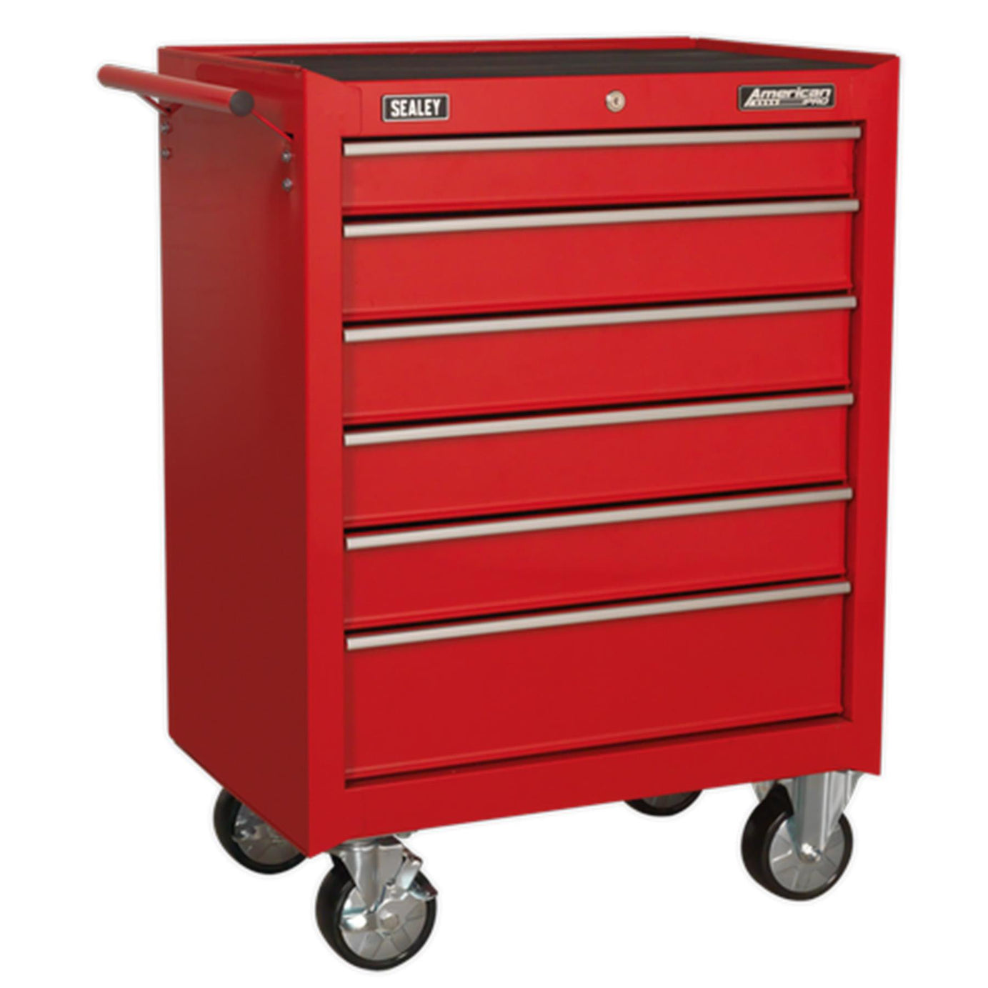 Sealey Rollcab 6 Drawer with Ball-Bearing Slides - Red