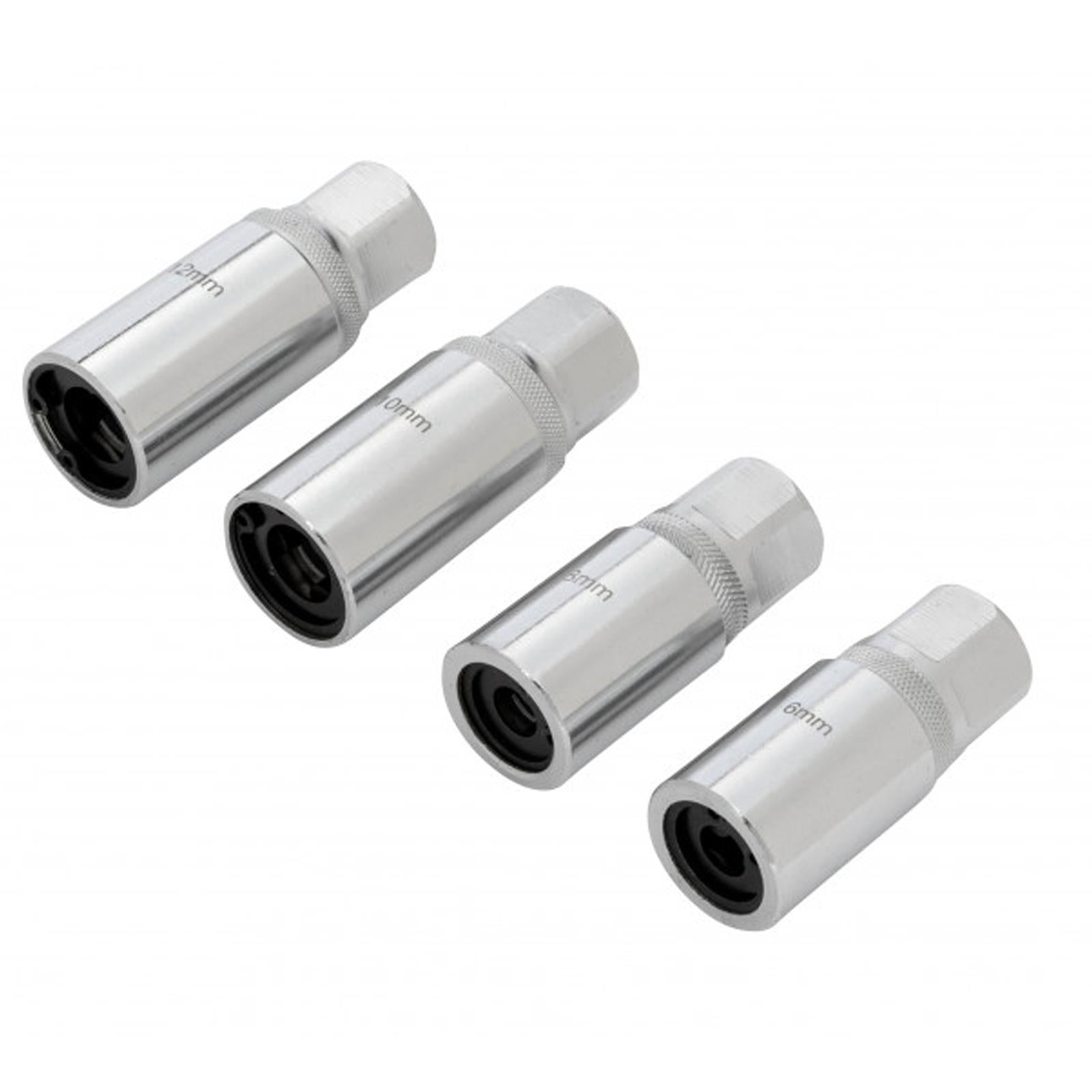 BlueSpot 4Pce 1/2" Heavy Duty Stud Extractors (6-12mm) Broken Corroded Studs Removal