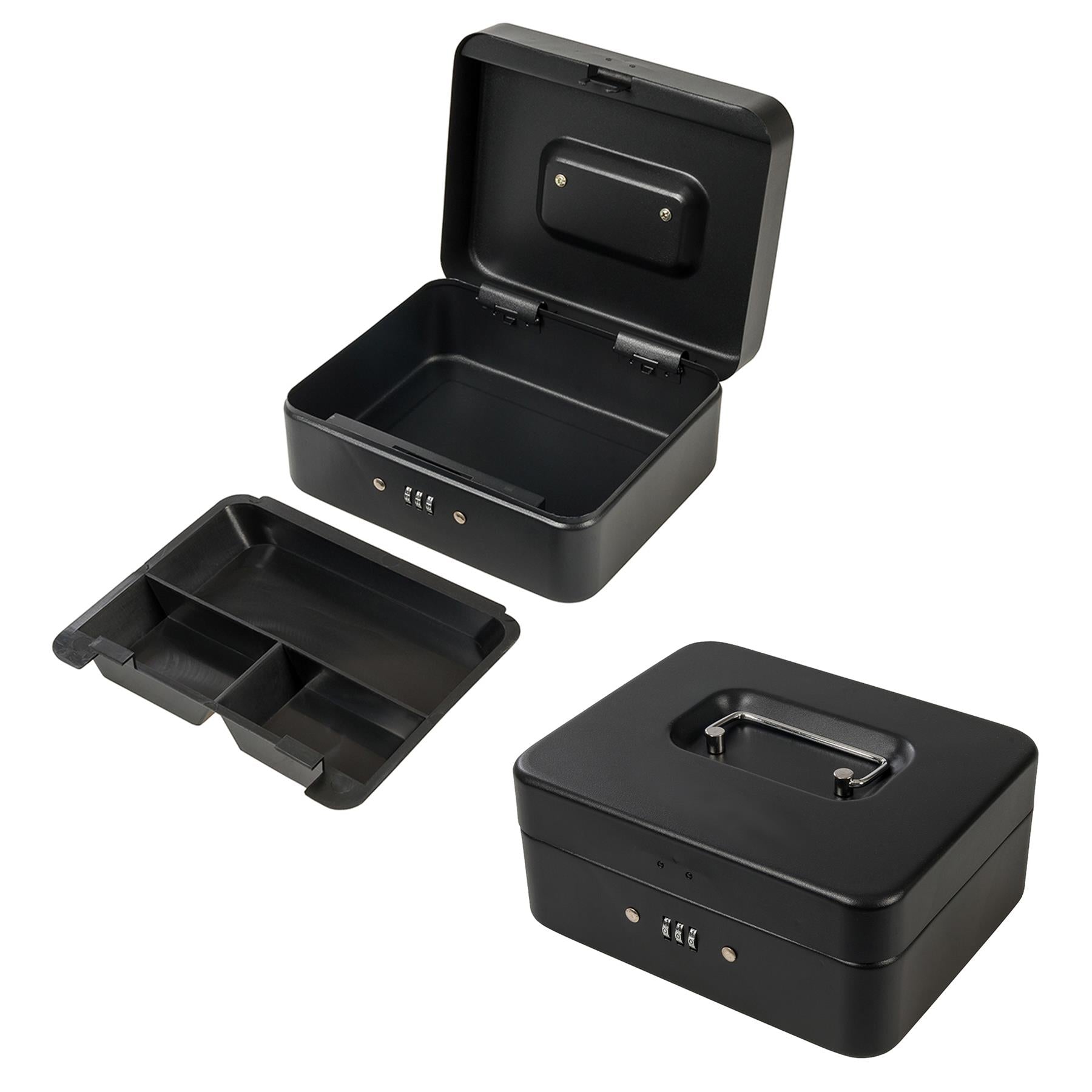 3-Digit Combination Cash & Valuables Safe Box 200 x 160 x 90mm Powder Coated