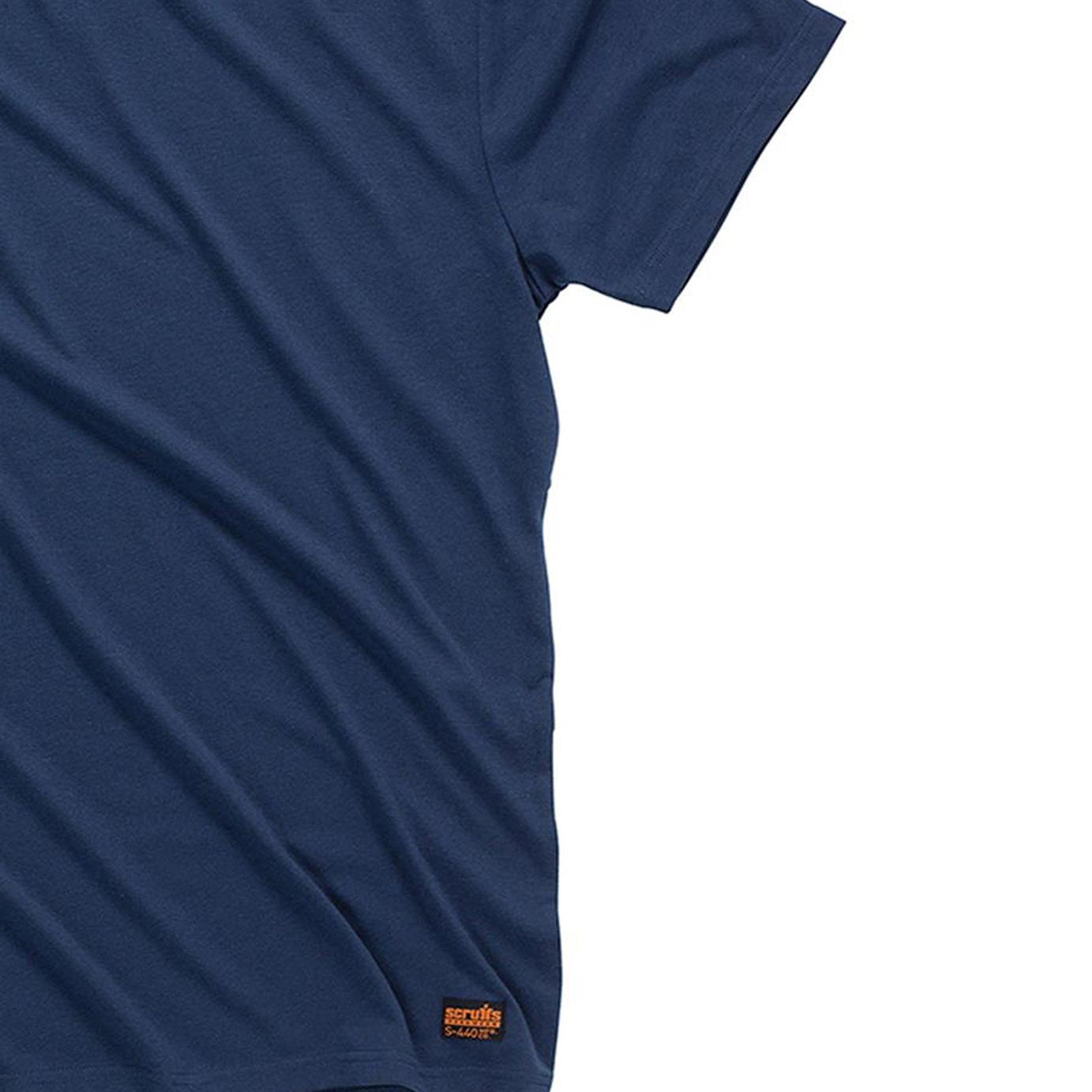 Scruffs Crew Neck T Shirt Short Sleeve Workwear Work Top Navy M