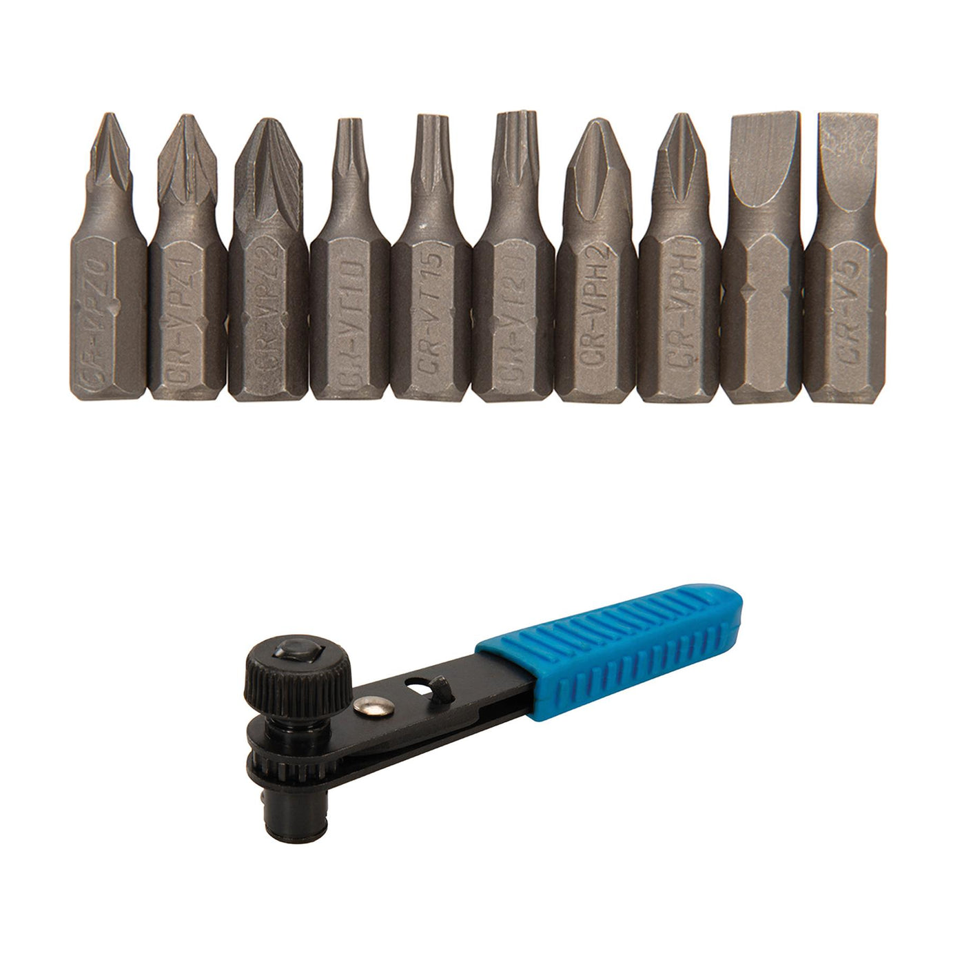 11 Piece Right Angled Offset Ratchet Screwdriver Set NEW Philips Posi Torx