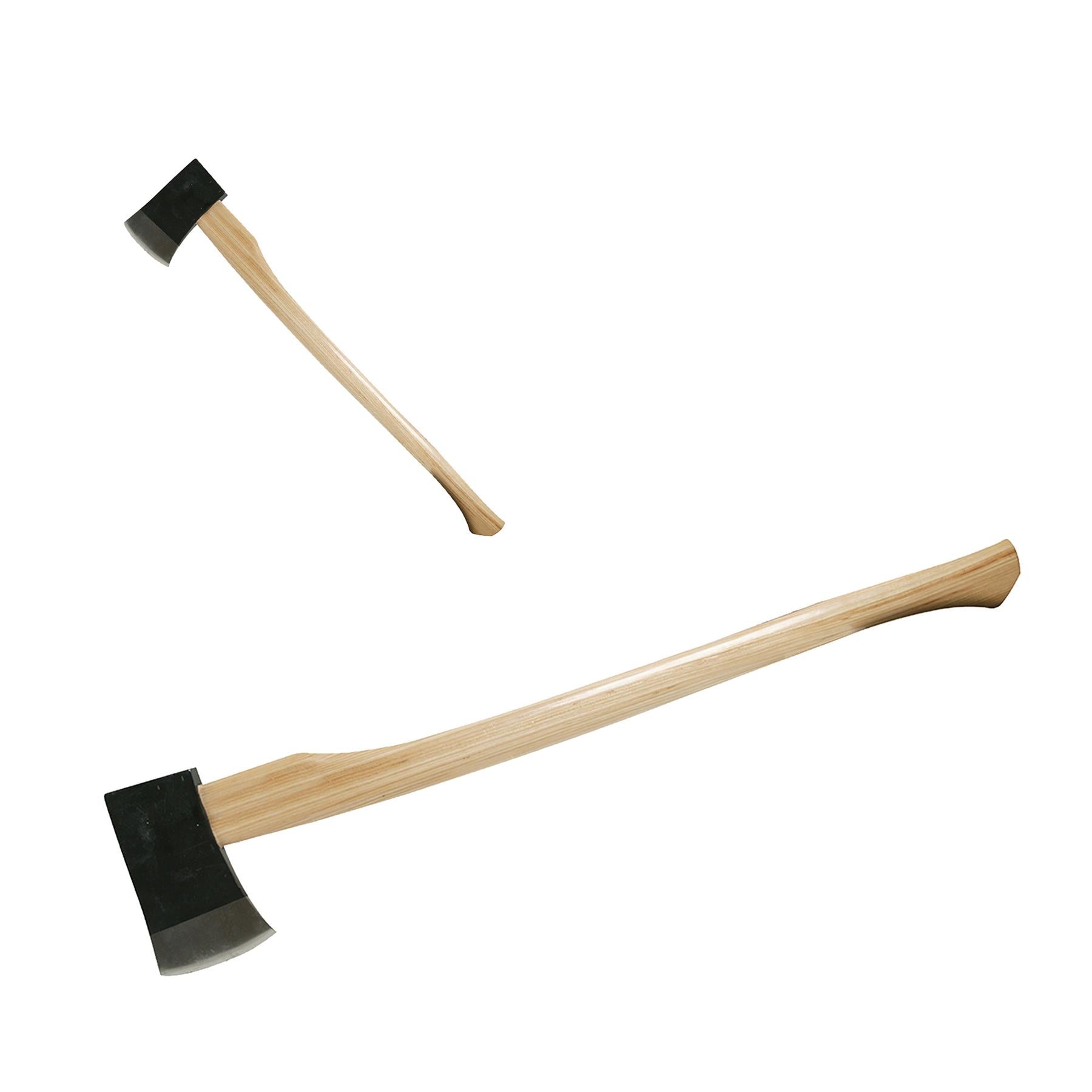 Hickory Felling Axe - 4.5Lb (2.04Kg) Forged Steel Powder-Coated Polished Head