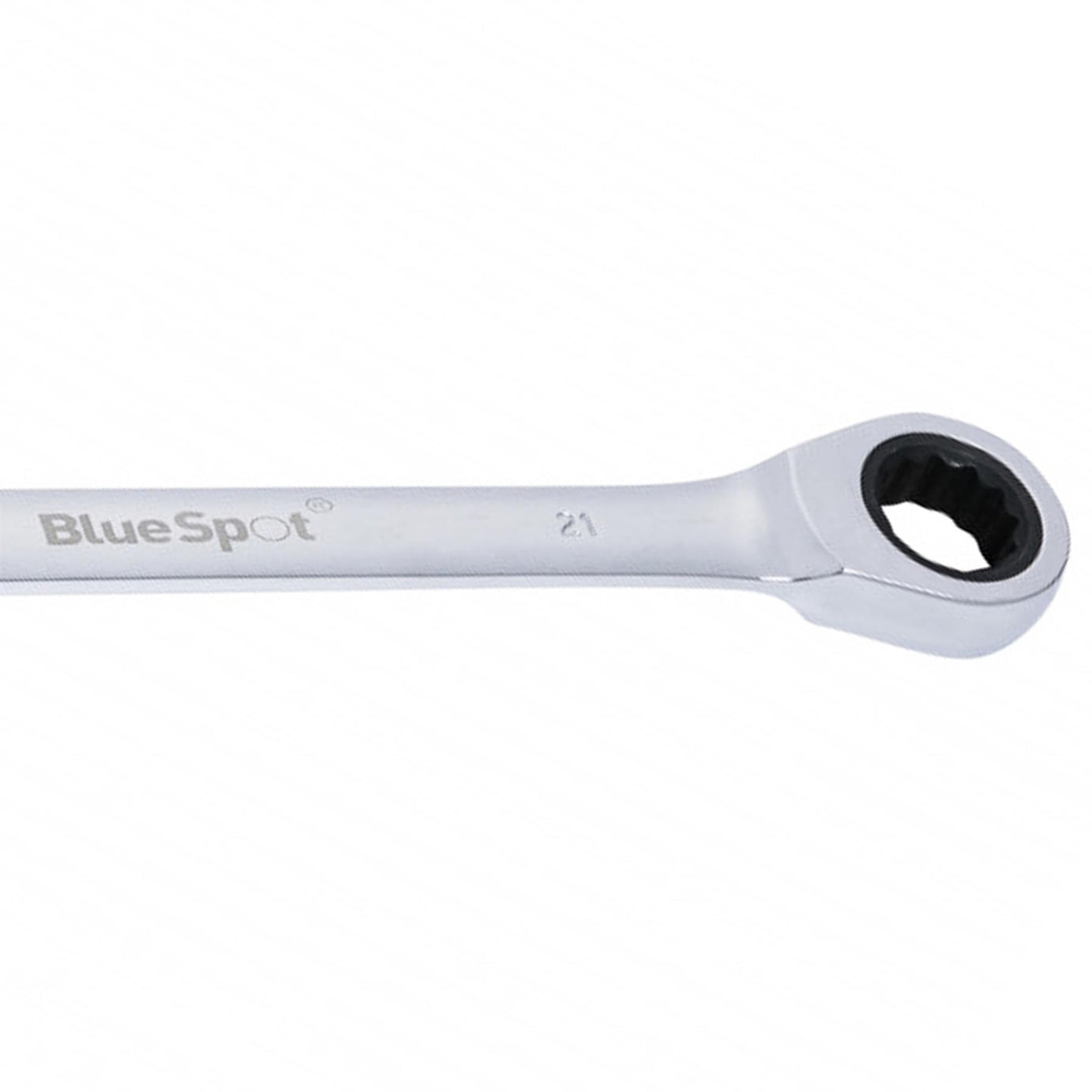 BlueSpot 21mm Fixed Head Ratchet Spanner Metric Chrome Vanadium 72 Teeth