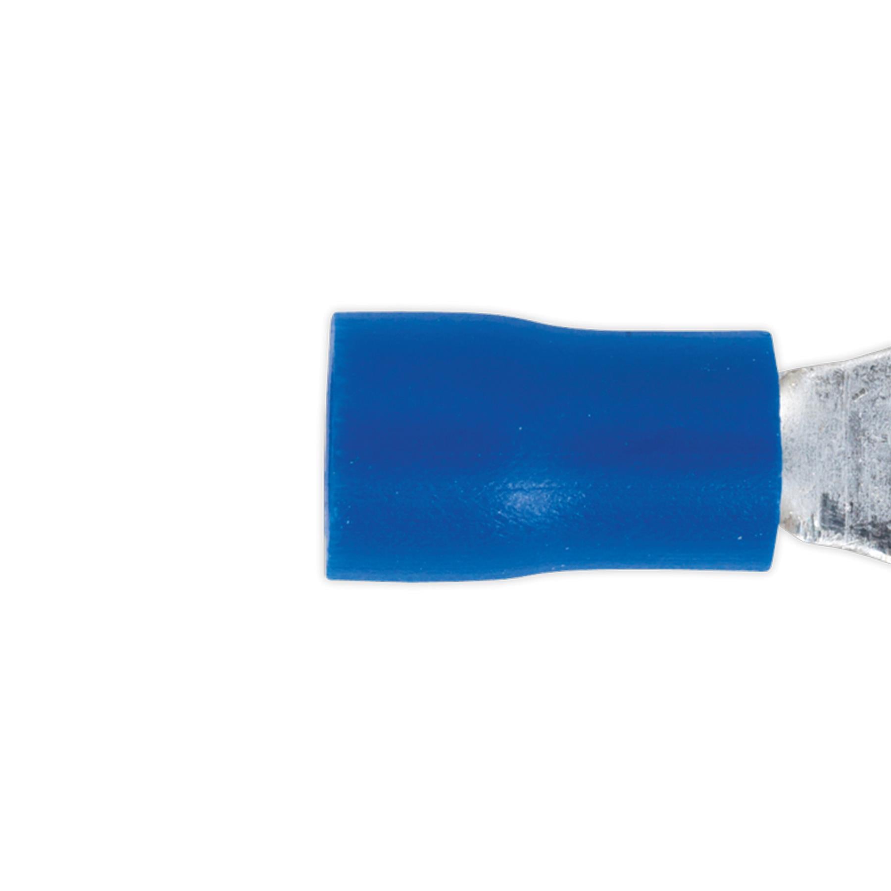 Sealey Easy-Entry Ring Terminal Ø6.4mm (1/4") Blue Pack of 100