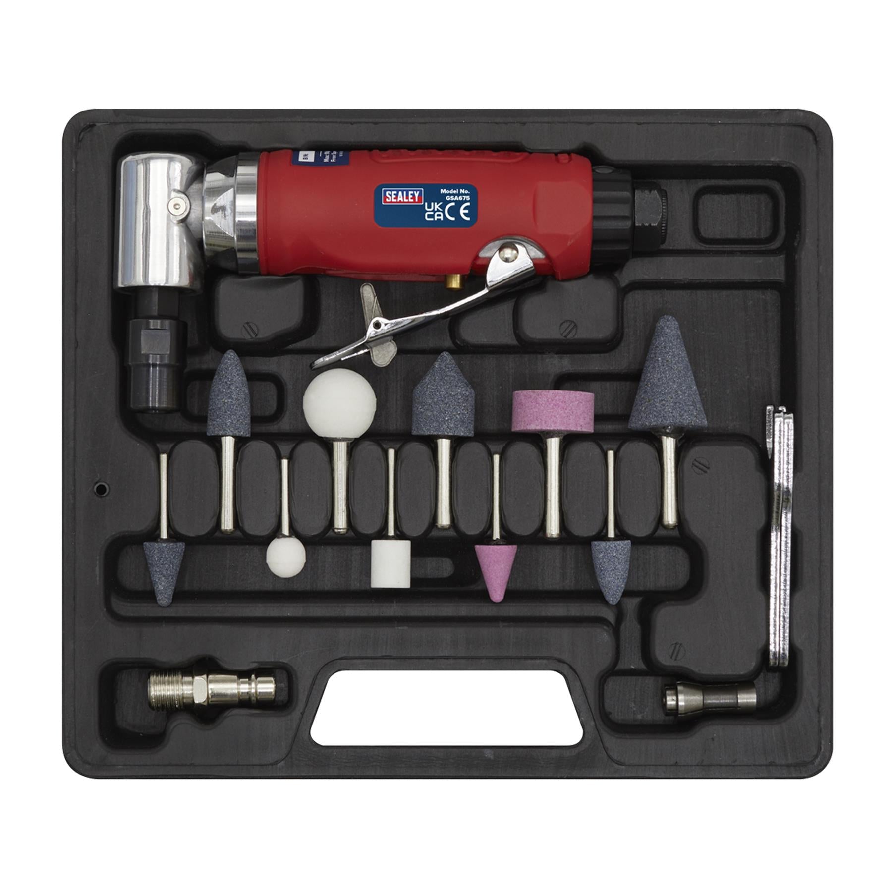 Sealey Air Die Grinder 90 Angle Kit 15pc