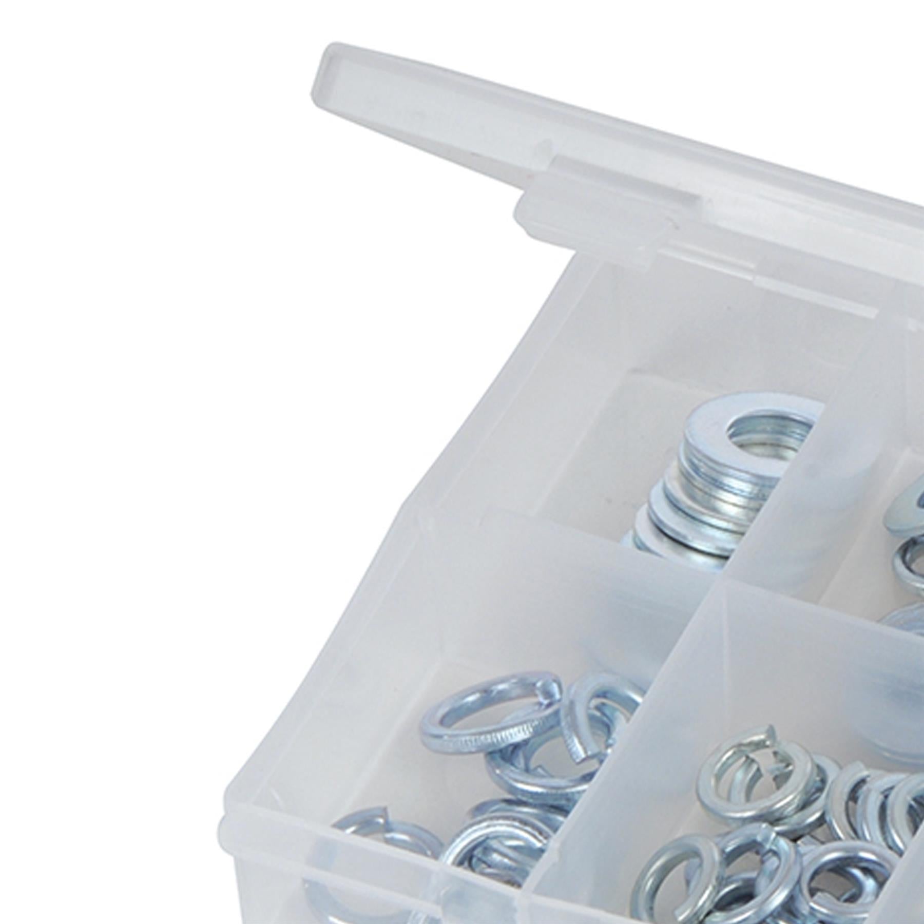 210Pce Steel Washers Pack Diy Tools Zinc Plated Corrosion Resistant Finish