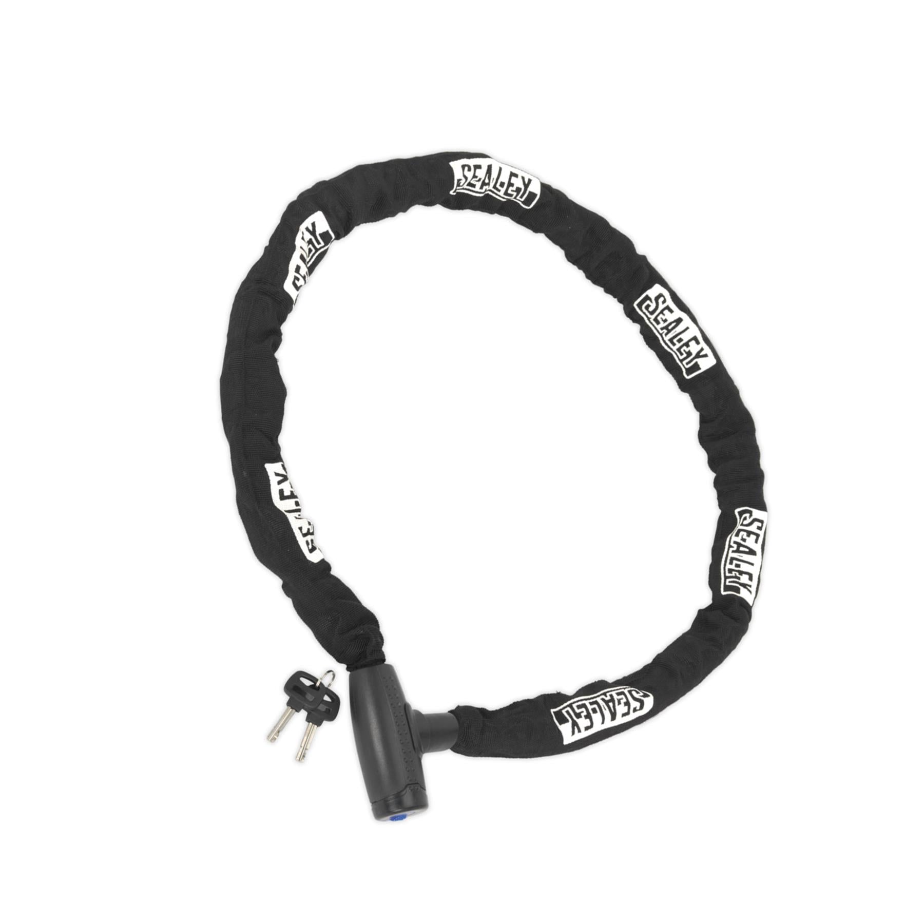 Sealey Motorcycle Motorbike Chain Lock Heavy Duty Steel 10mm x 1.5m