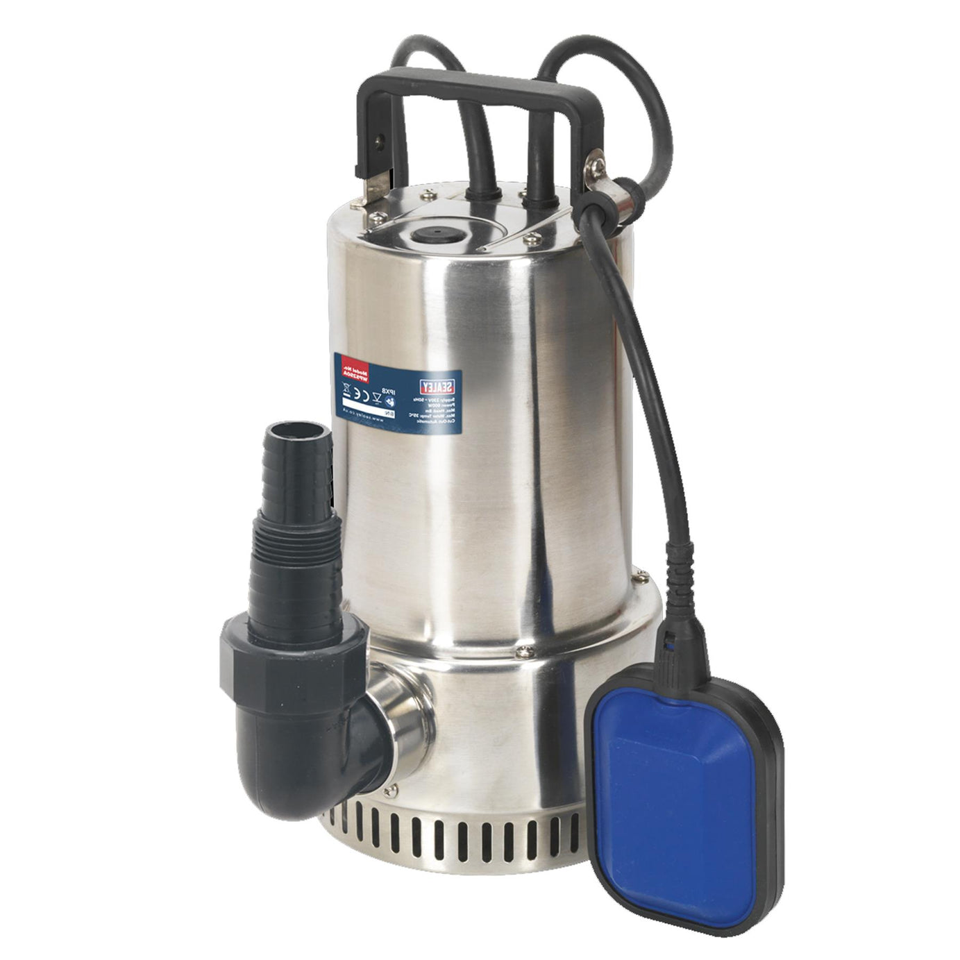 Submersible Stainless Water Pump Automatic 250L/min 230V Sealey
