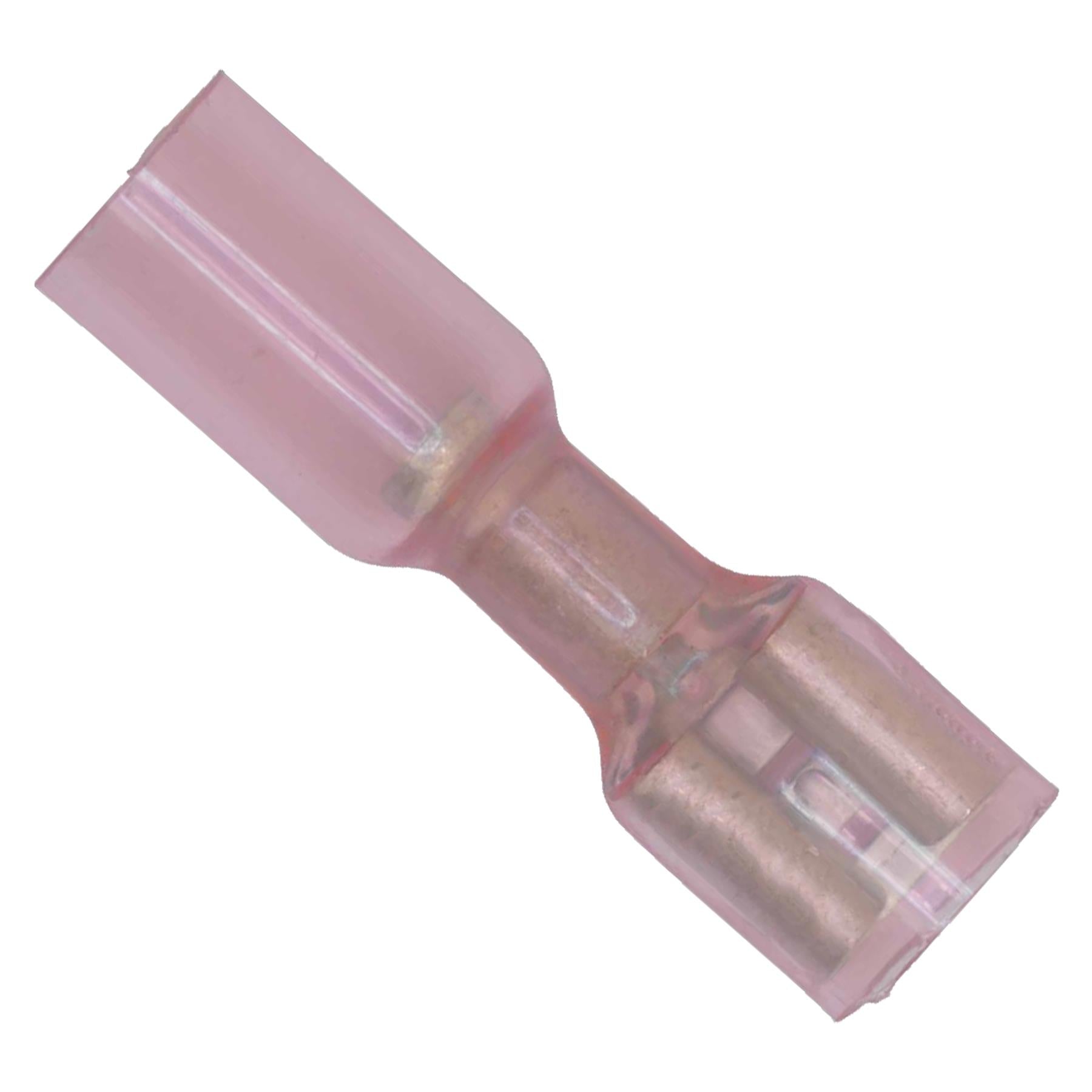 Sealey Heat Shrink Push-On Terminal 6.4mm Female Red Pack of 25