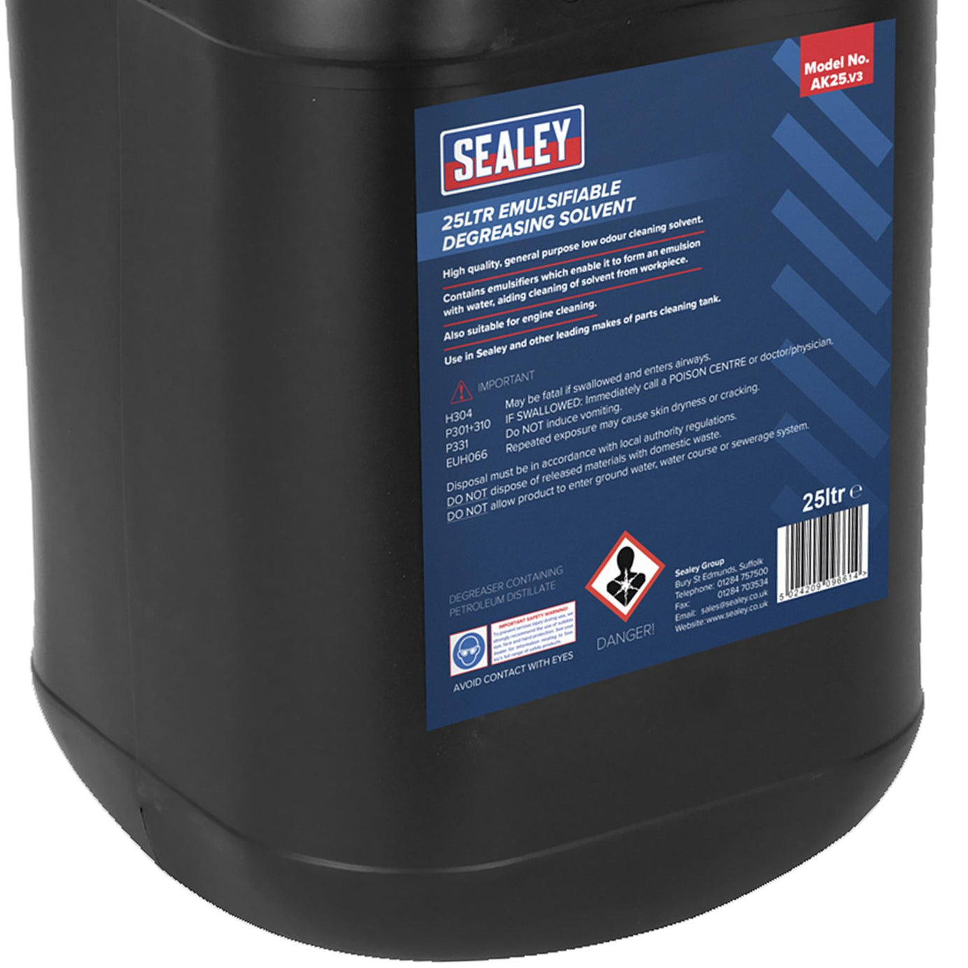 Sealey Degreasing Solvent Emulsifiable 25L
