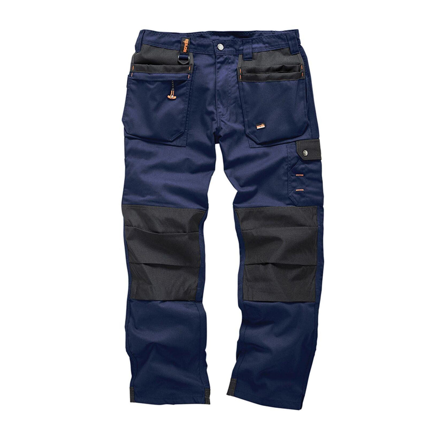 Scruffs Worker Plus Work Trousers 30L Navy Cargo Combat Hard Wearing Trouser