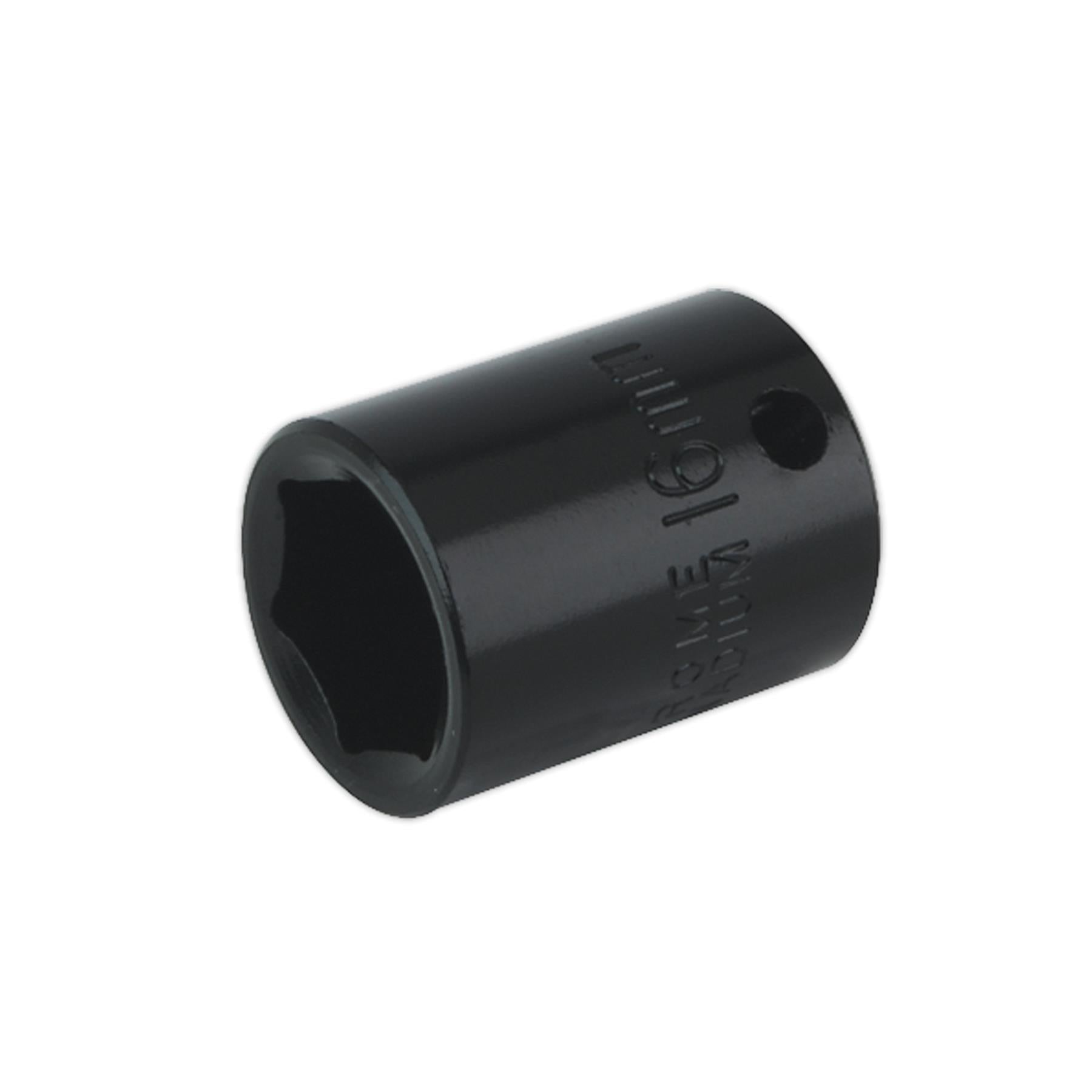 Sealey Impact Socket 16mm 3/8"Sq Drive Chrome Vanadium