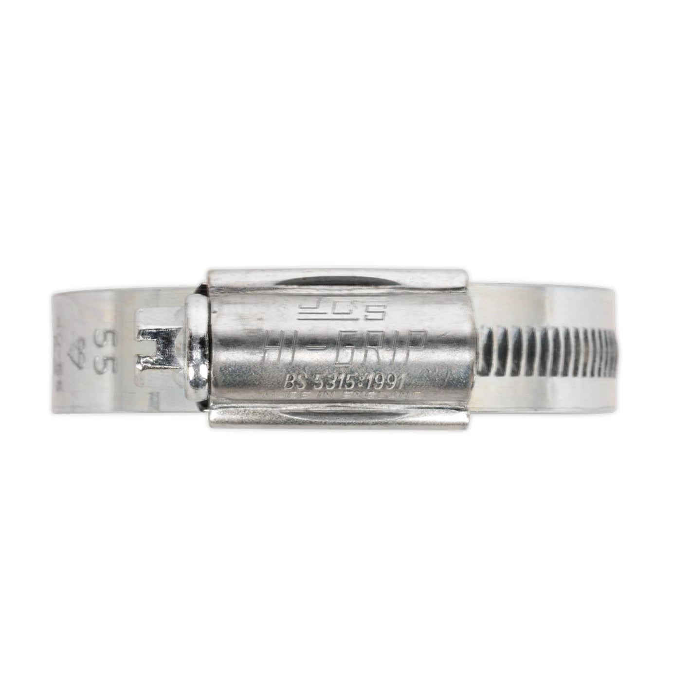 Sealey HI-GRIP Hose Clip Zinc Plated �130-160mm Pack of 10