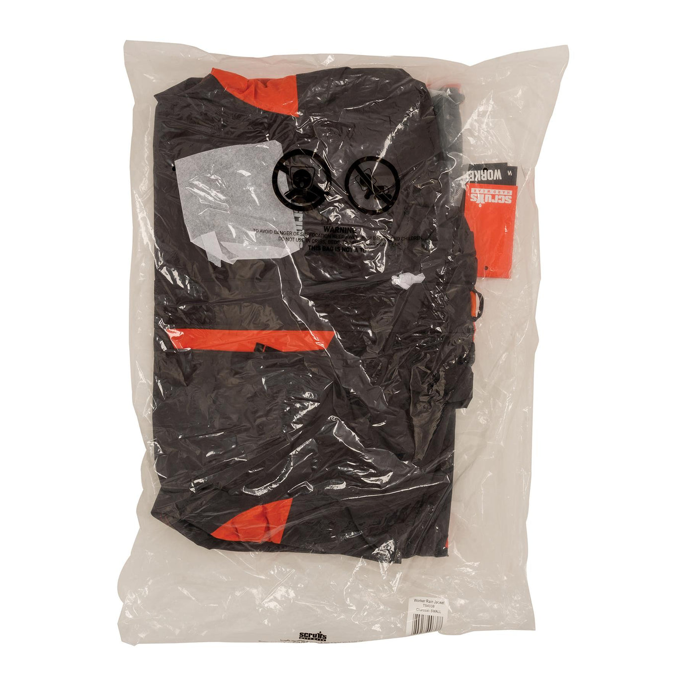 Worker Jacket All Weather Waterproof Jacket Hardwearing Nylon Fabric Charcoal XL