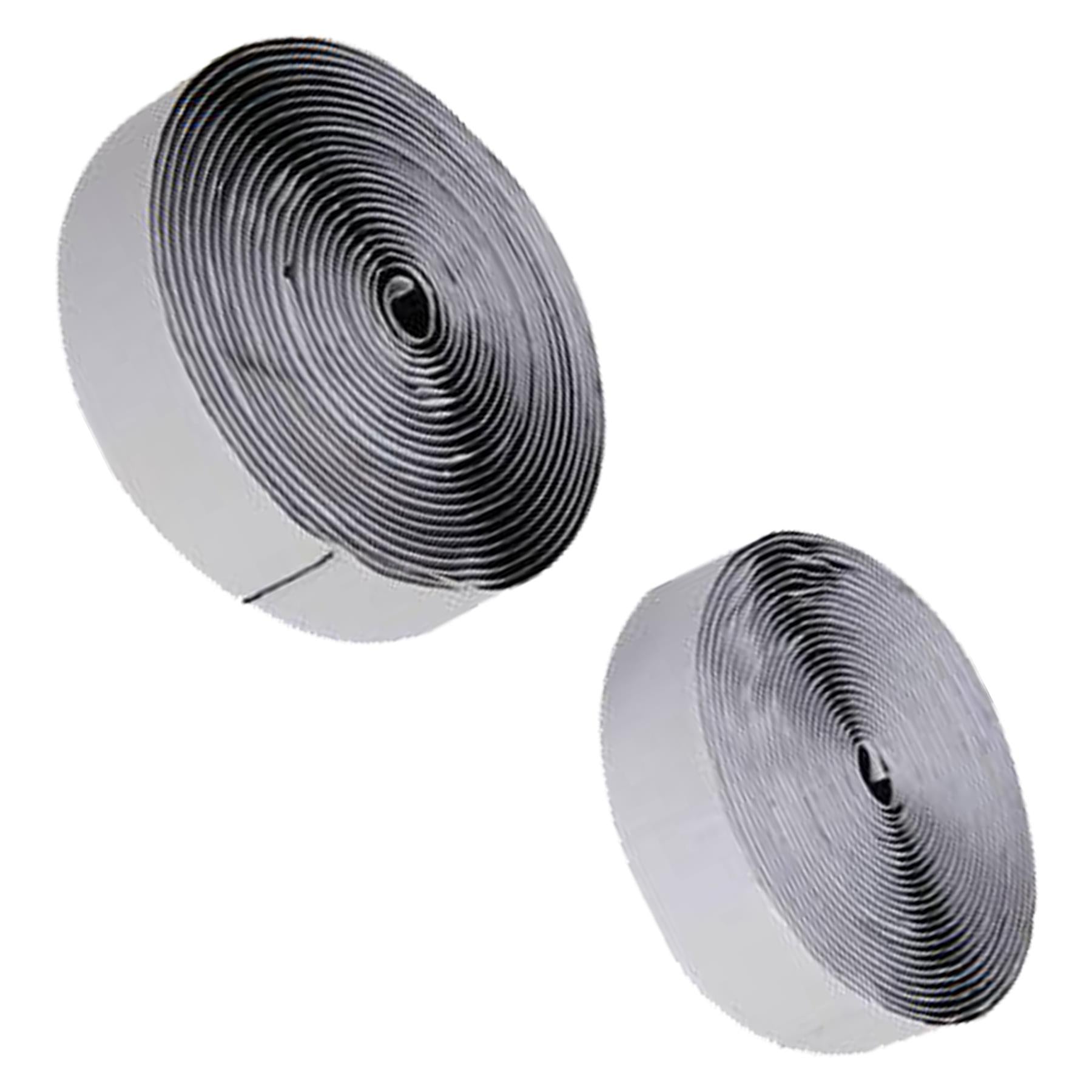 25mm x 5m Black Self Adhesive Tape Hook and Loop Sticky Backed Fastener