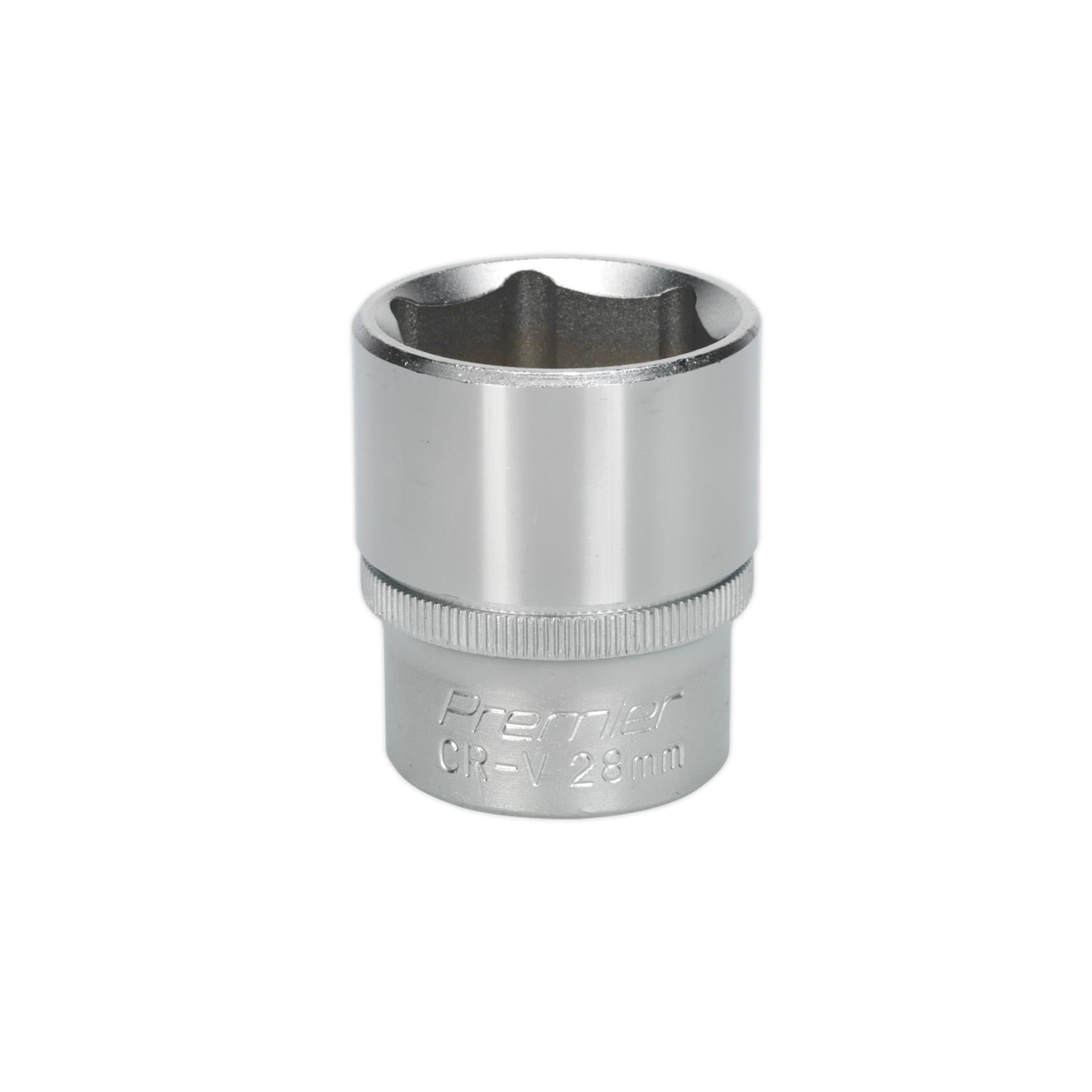 Sealey WallDrive Socket 28mm 1/2"Sq Drive