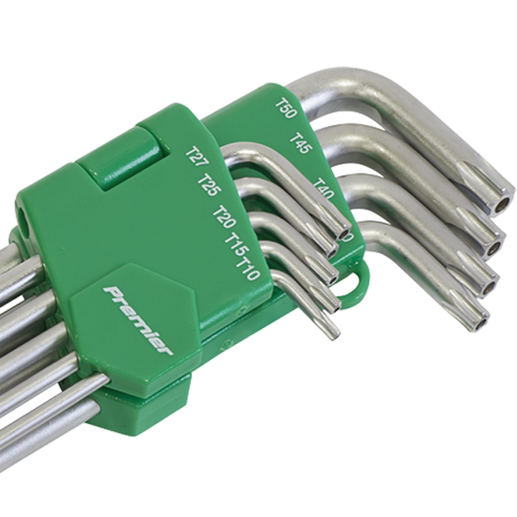 Sealey Security TRX-Star* Key Set 9pc Extra-Long
