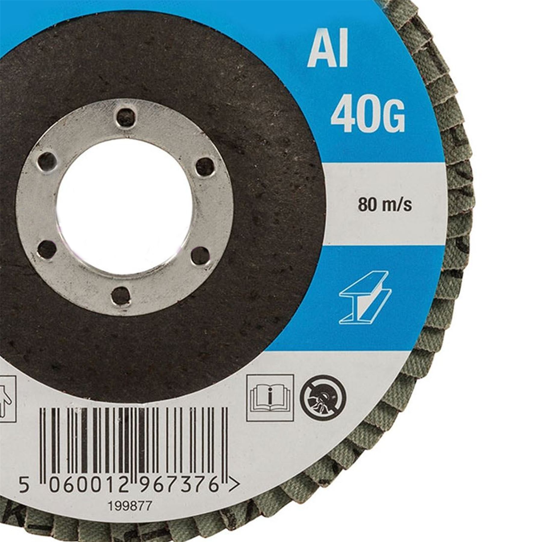 Aluminium Oxide Flap Disc Use On Steel Cast Iron Alloys And Wood 115mm 60 Grit