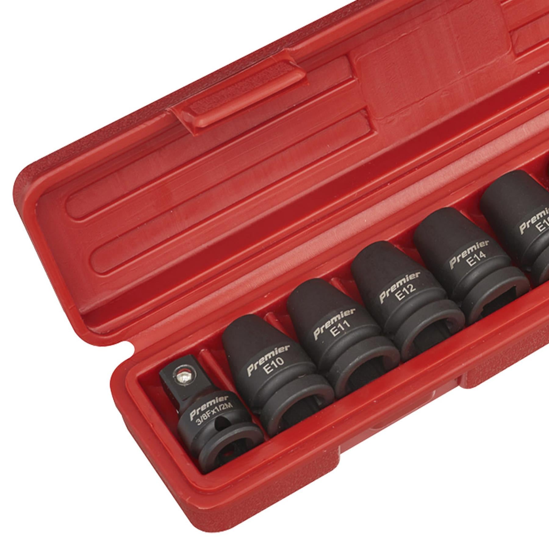 Sealey 10pc 1/2"Sq Drive Impact TRX-Star Female Socket Set