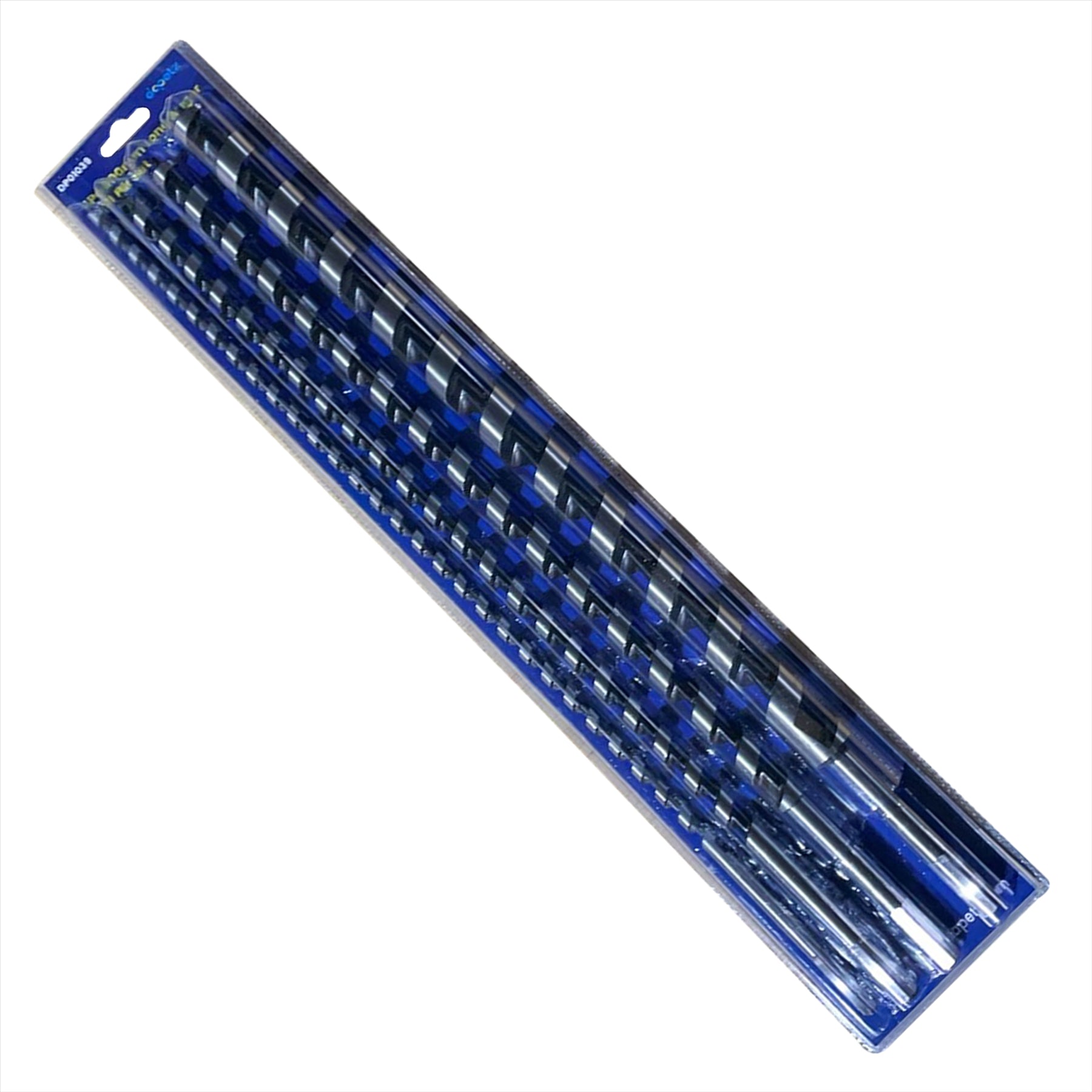 4Pc 600mm Long Auger Drill Bit Set Hex Shank 8mm - 24mm Wood Drilling