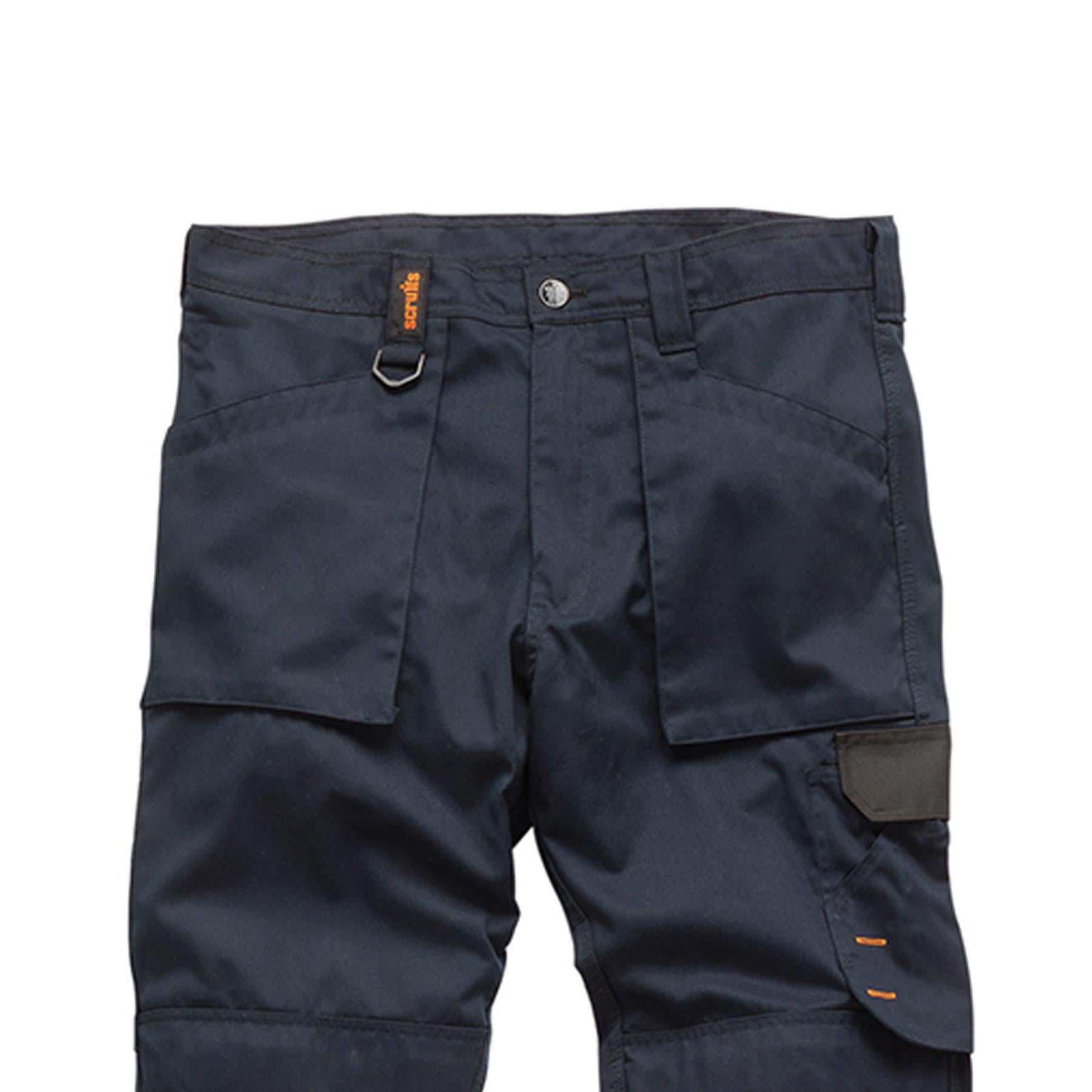 Scruffs Worker Trousers | Trade Hard Wearing Work Trousers NAVY (40R)