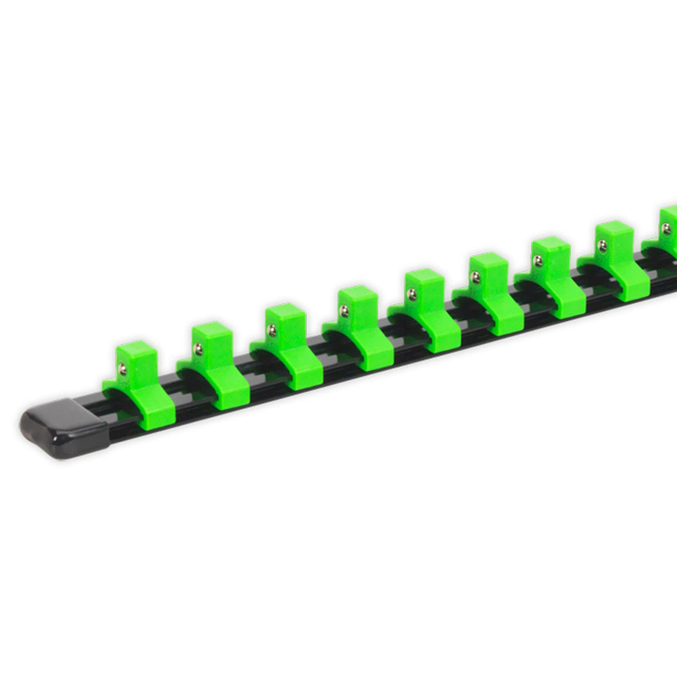 Sealey Socket Retaining Rail with 16 Clips 3/8"Sq Drive