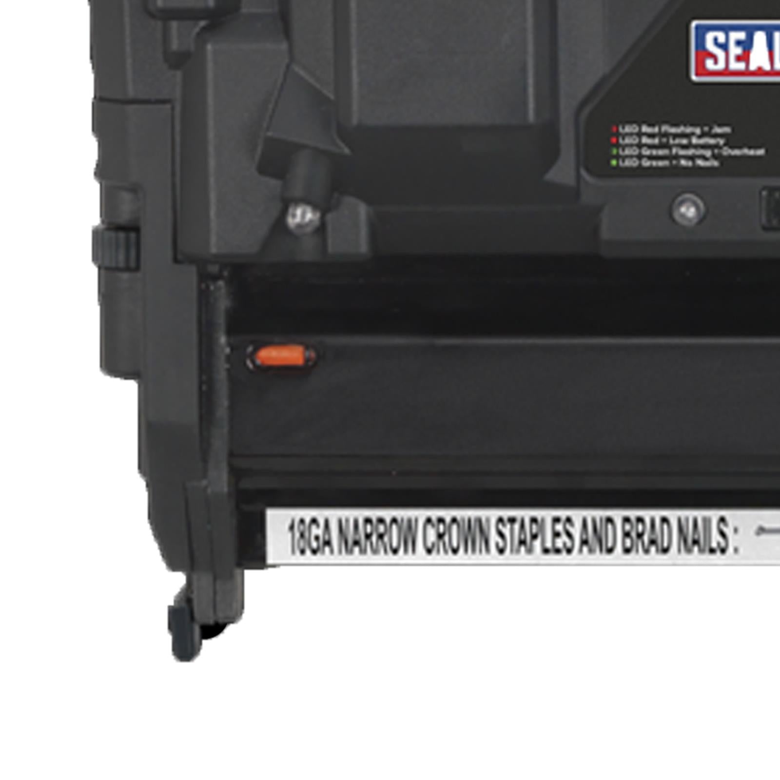 Cordless Staple/Nail Gun Kit From Sealey 18G 20V - 2 Batteries