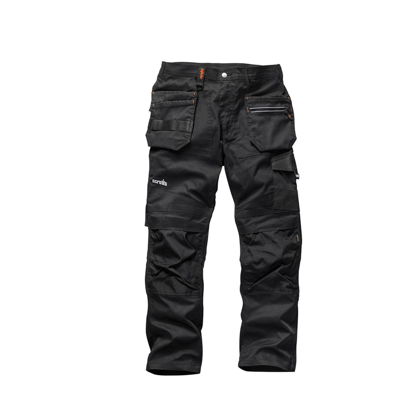 Scruffs Trade Flex Slim Fit Work Trousers Black 34 Small Mens Hardwearing