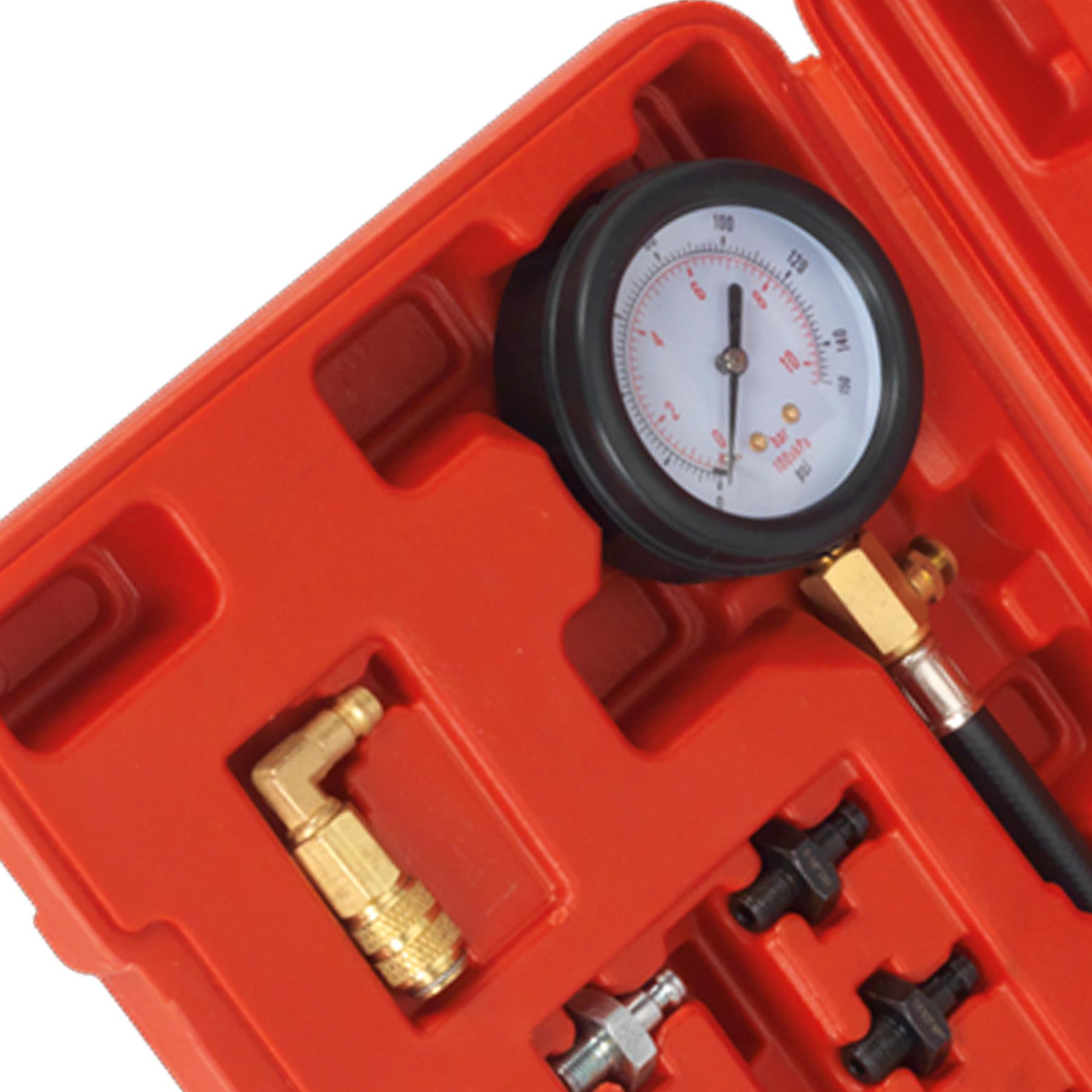 Oil Pressure Test Kit Oil Pump Pressure 12pc Sealey
