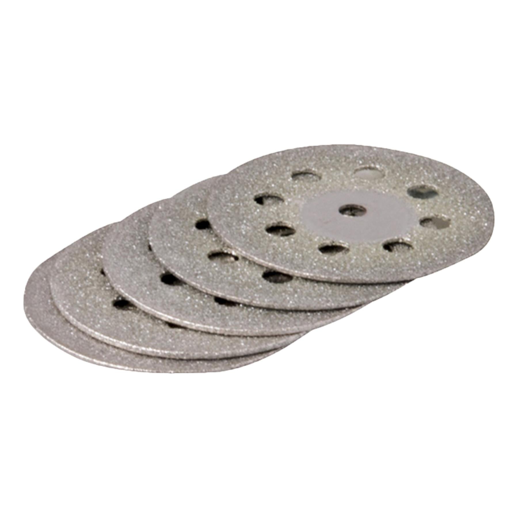 6Pce Rotary Tool Diamond Vented Cutting Disc Set - 22mm Dia Trimming And Shaping