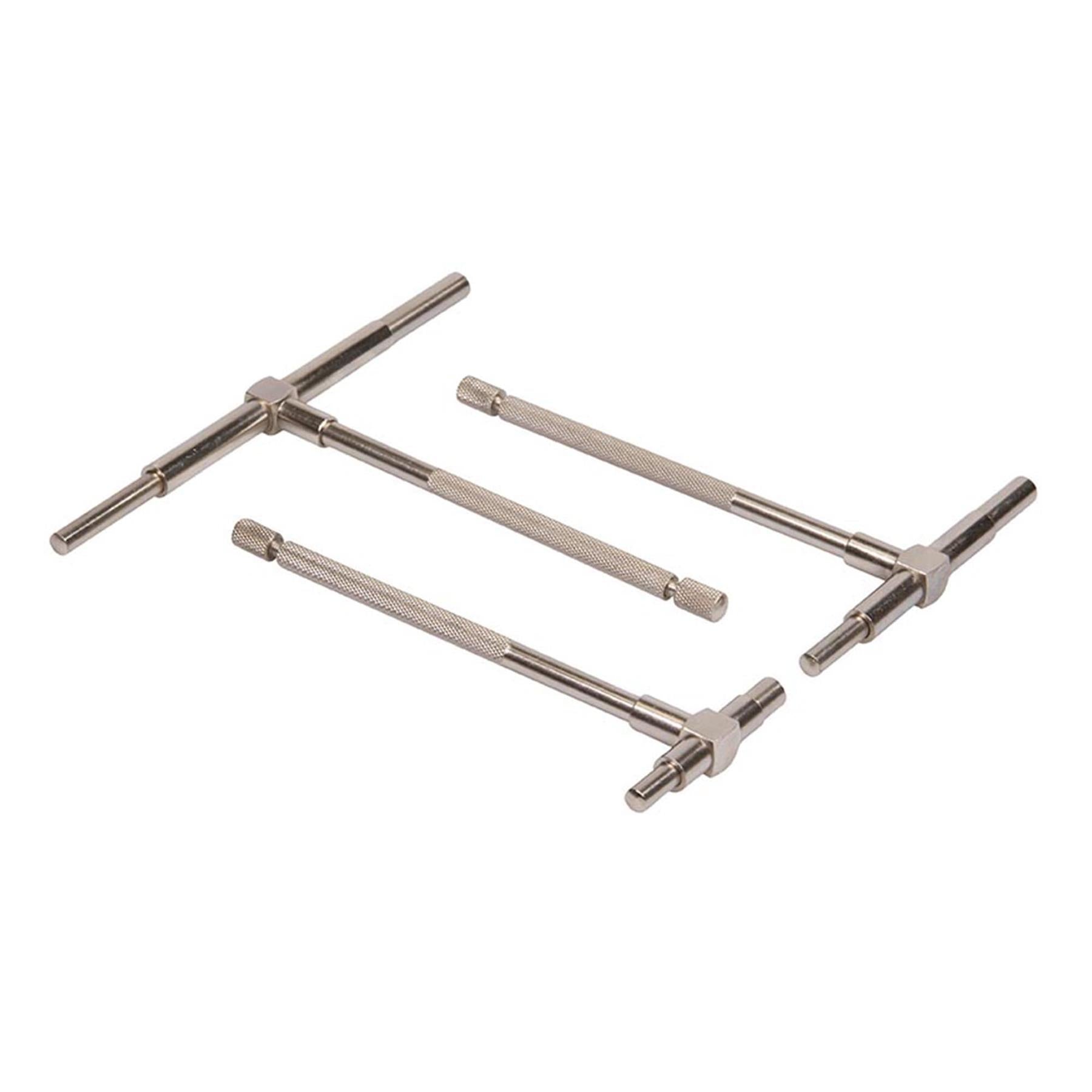 Telescopic Gauge Set 6Pc Chrome Plated Steel With Locking knurled Handle 8-150mm