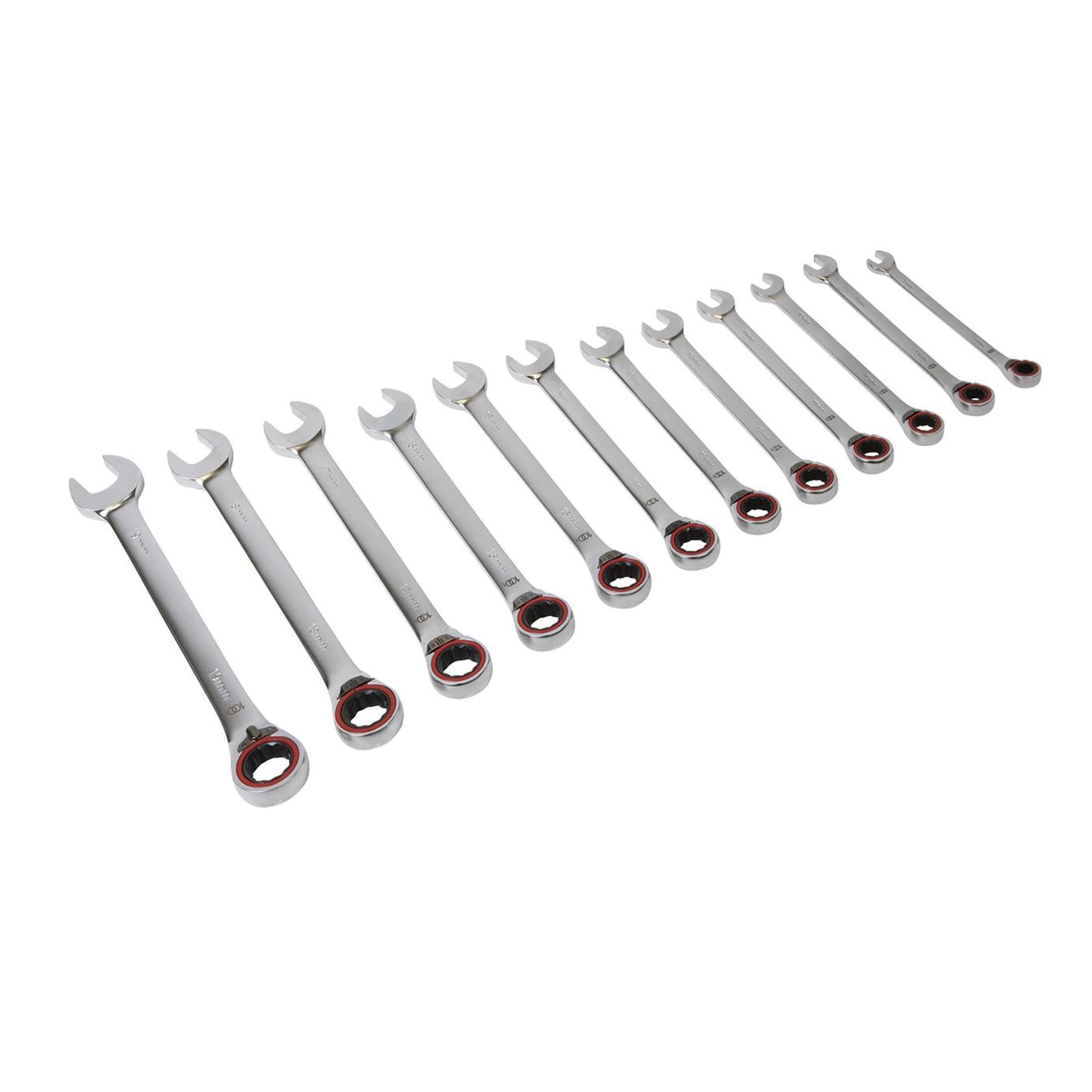 Sealey Reversible Ratchet Comb. Spanner Set 12pc Platinum Series