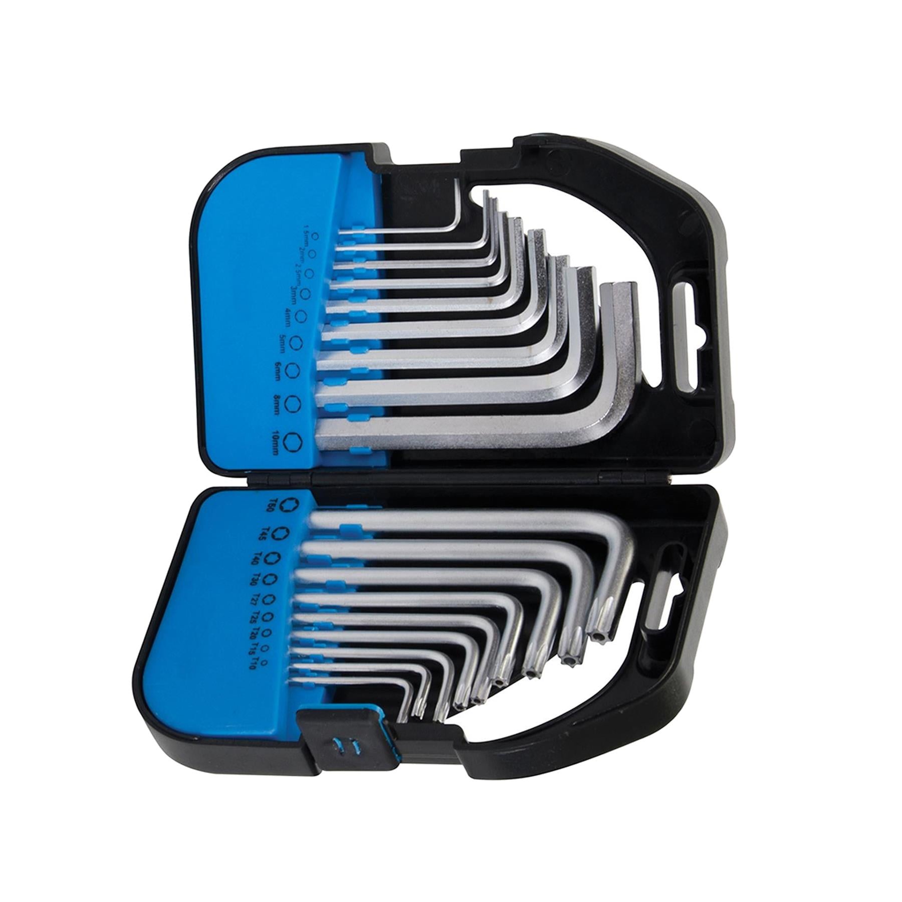 18Pce Hex/Torx Key Set Mechanical Engineering Garage Mechanic Automotive