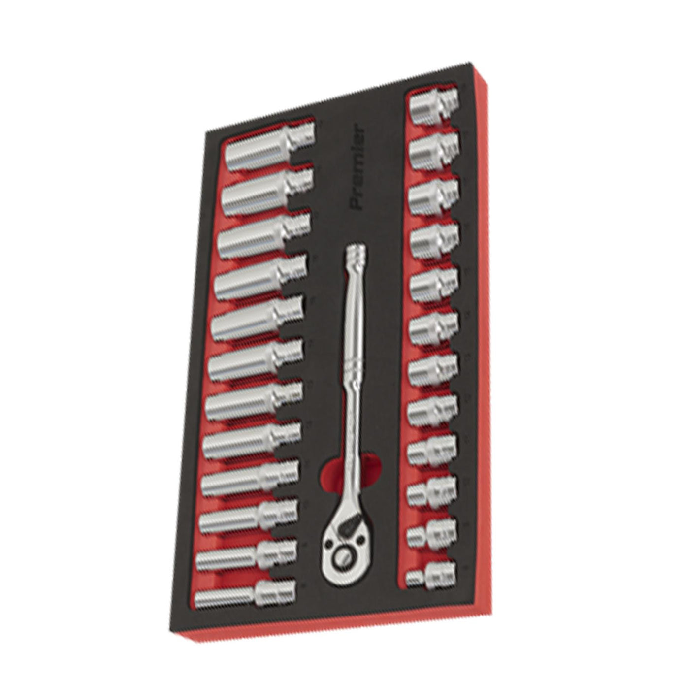 Sealey Ratchet Wrench & Socket Set 25pc 3/8"Sq Drive