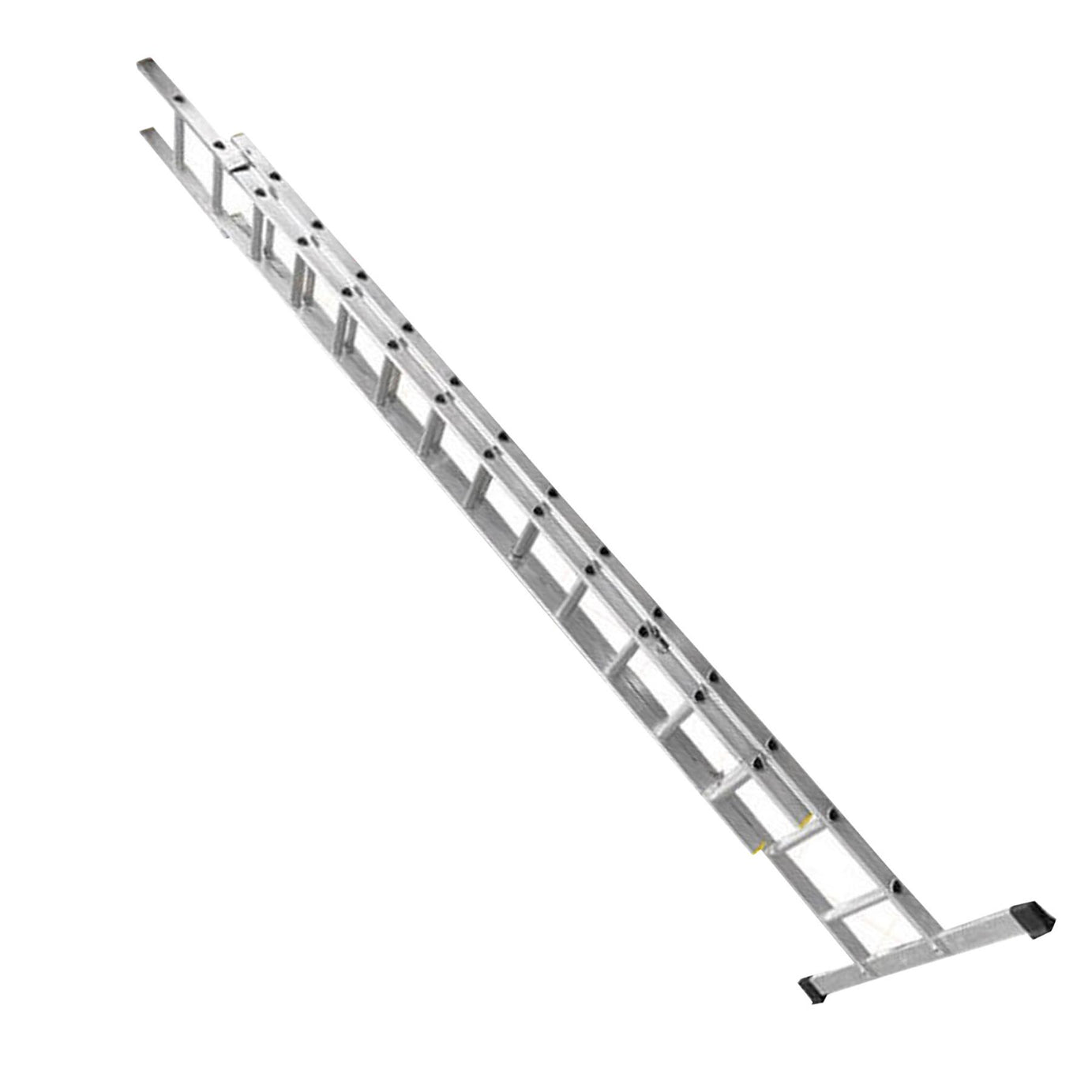 Dapetz PRo 19 Rung Aluminium Extension Ladder 5m, Double Section, Made In Uk