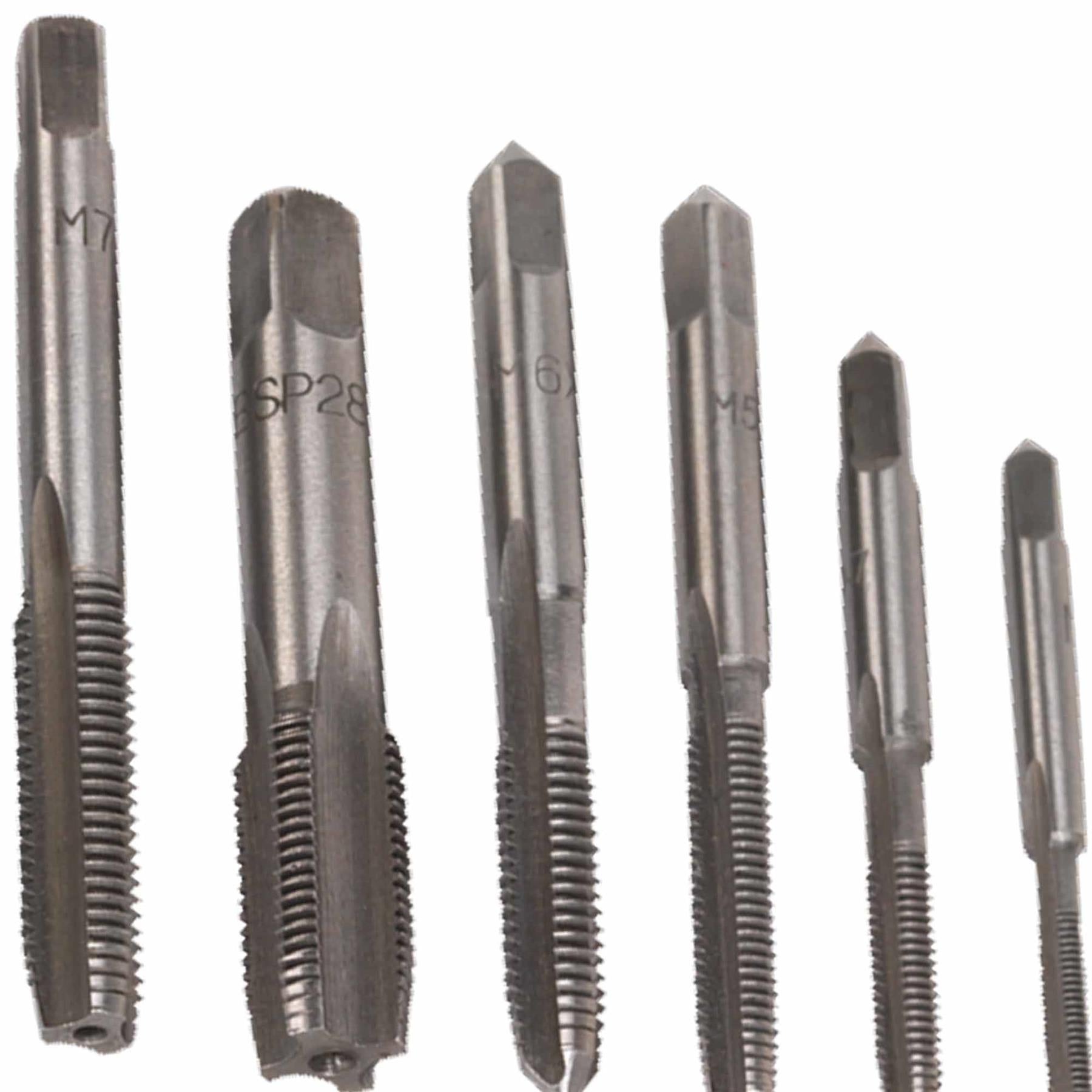 Tap Set 10pc Metric.  steel hardened and tempered for long-life. Sealey