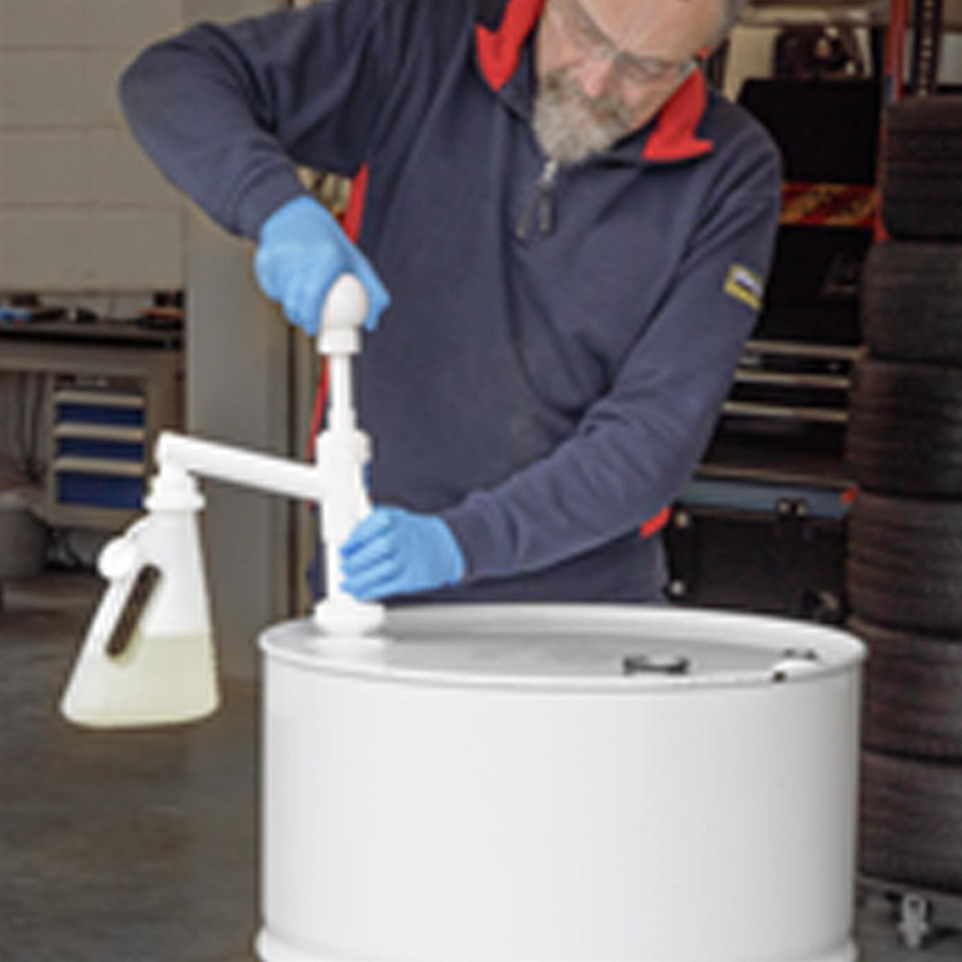 Sealey Lift Action Drum Pump with Measure Kit 205L