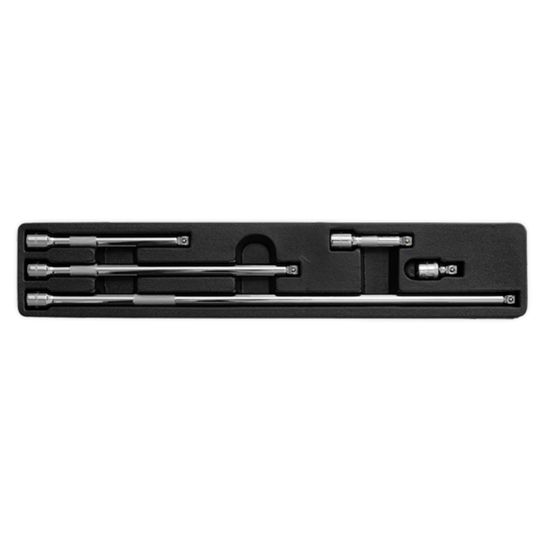 Sealey Wobble Extension Bar Set 5pc 3/8"Sq Drive