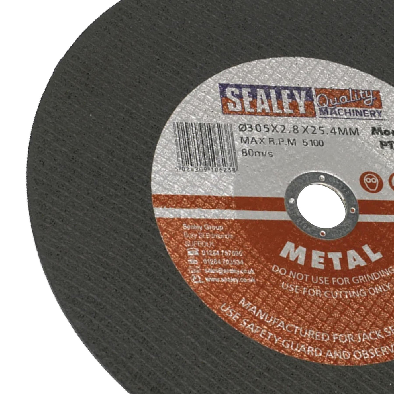 Sealey Cutting Disc 305 x 2.8mm 25.4mm Bore