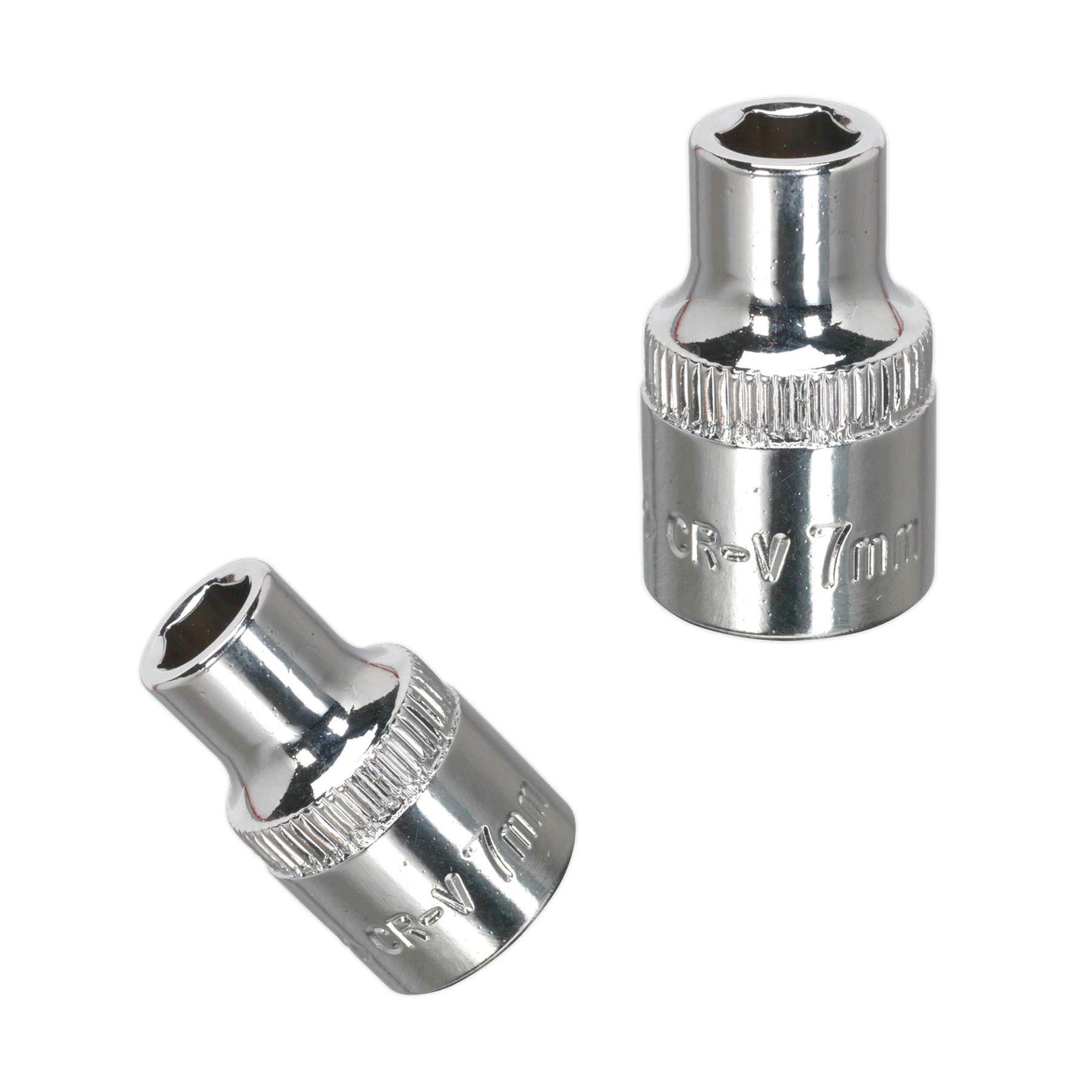 Sealey WallDrive Socket 7mm 3/8"Sq Drive Fully Polished