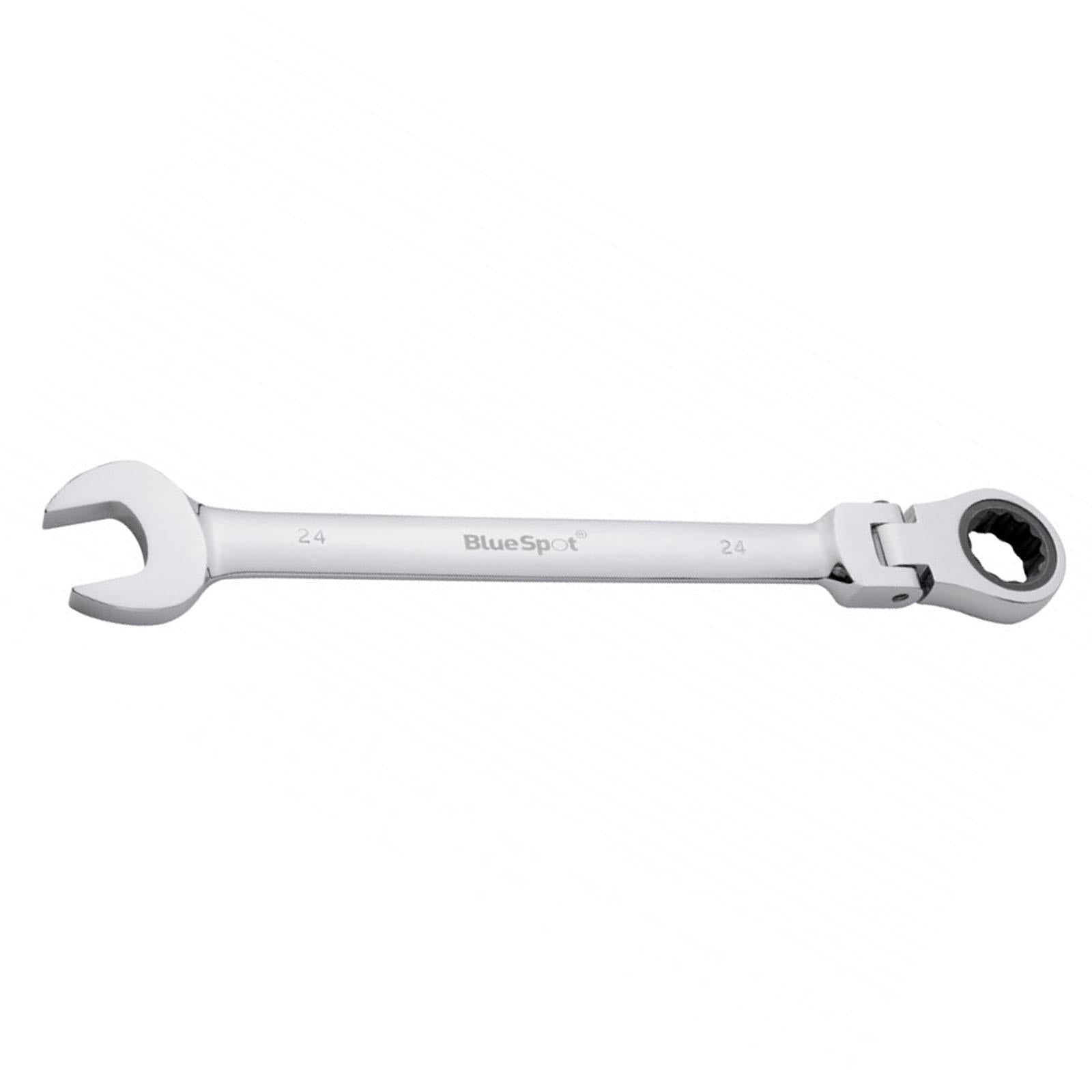 BlueSpot Ratchet Spanner Combination Flexible Head Wrench Metric 24mm