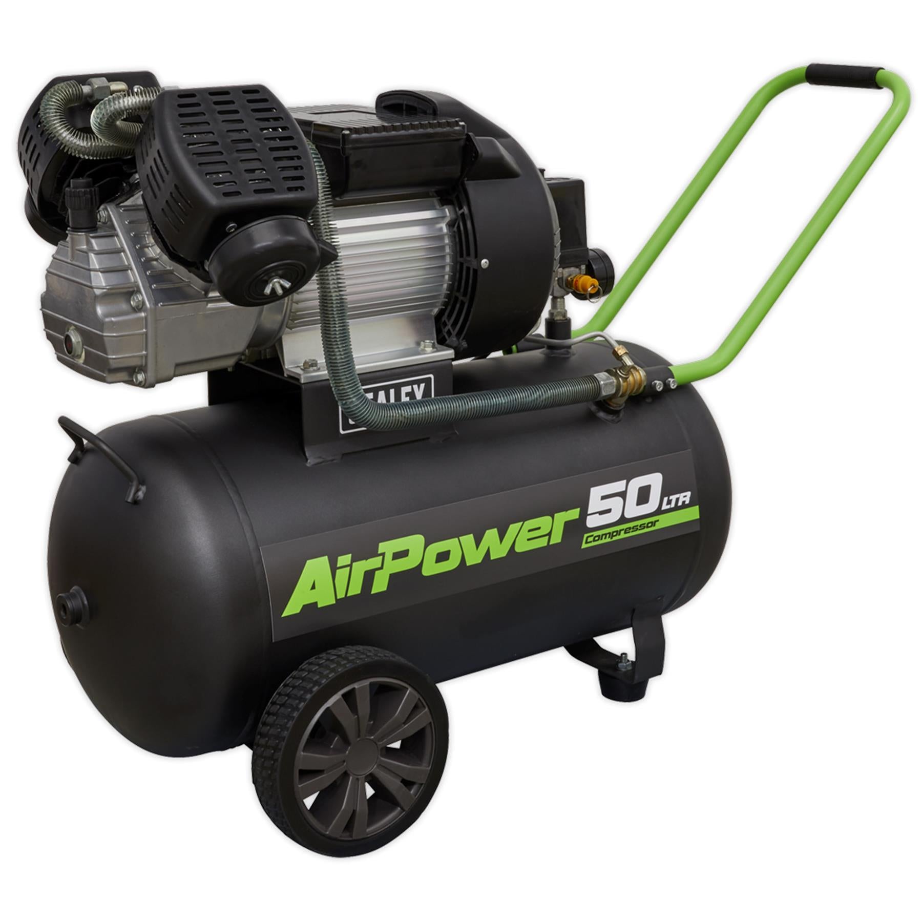 Sealey Tools SAC5030VE Air Compressor 50 Litre 50L 3HP 230V V Twin Direct Drive