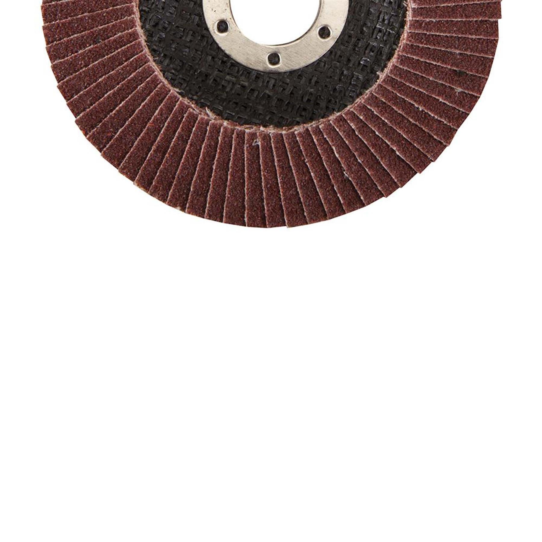 Aluminium Oxide Flap Disc Use On Steel Cast Iron Alloys And Wood 115mm 80 Grit
